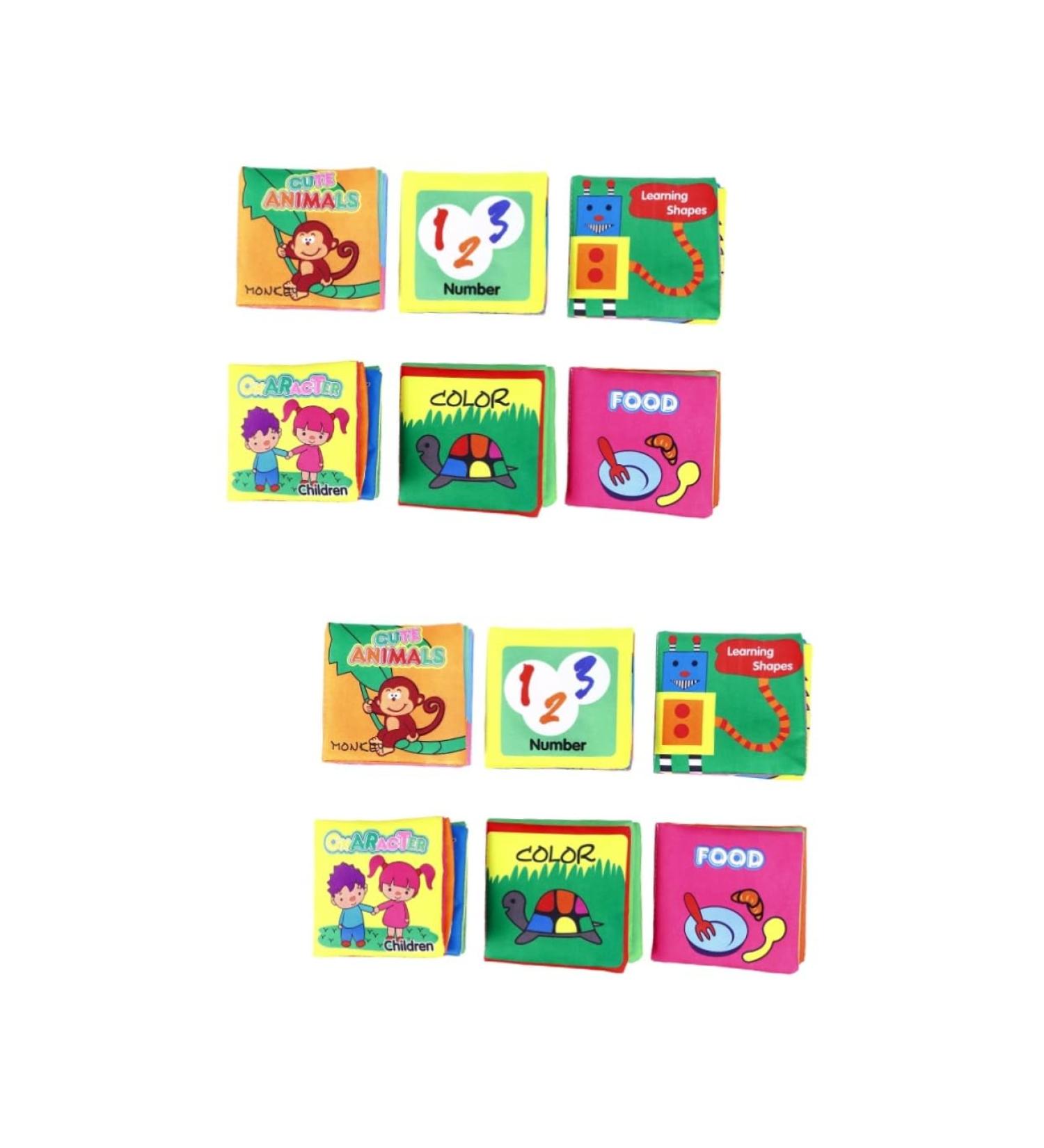 Buy iBasenice 12 Pcs Toy Cloth Book - Children's Animal Reading Material - Soft Safe & Engaging Baby Books - International Shipping Available! - Buy Online on GoSupps.com
