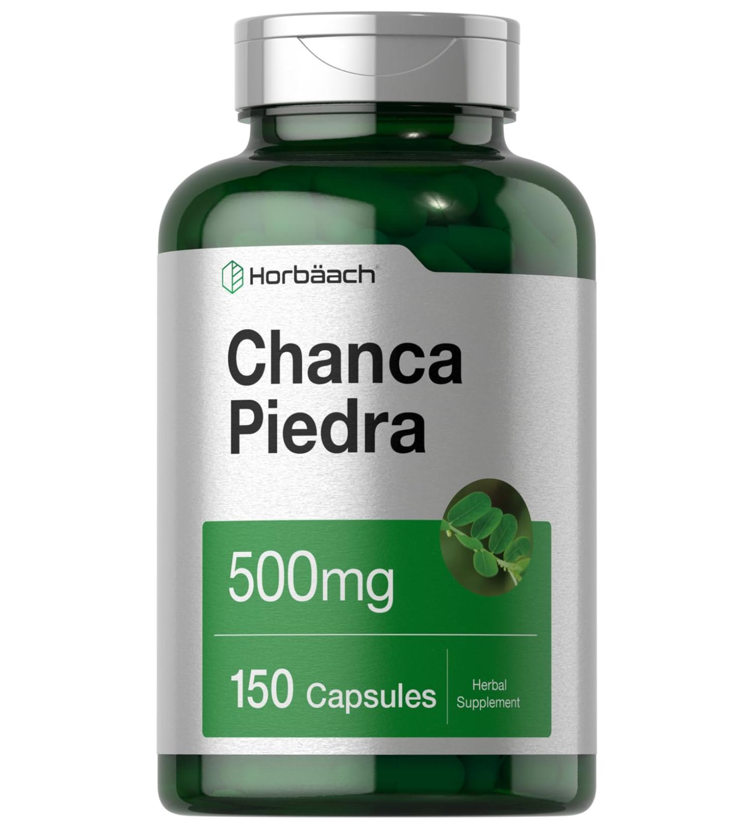Horb ach Chanca Piedra Capsules | 500mg | 150 Count | Non-GMO and Gluten Free Herbal Supplement - Buy Online on GoSupps.com