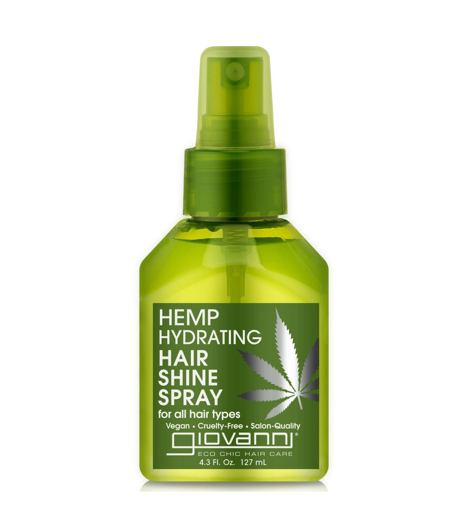 GIOVANNI Hemp Hydrating Hair Shine Spray 4.3 Fl Oz - Contains Hemp Seed Oil Aloe Vera Frankincense Helps Stimulate Moisturize & Revitalize Damaged Hair No Parabens Sulfate Free Hair Shine Spray- 1 Pack - Buy Online on GoSupps.com