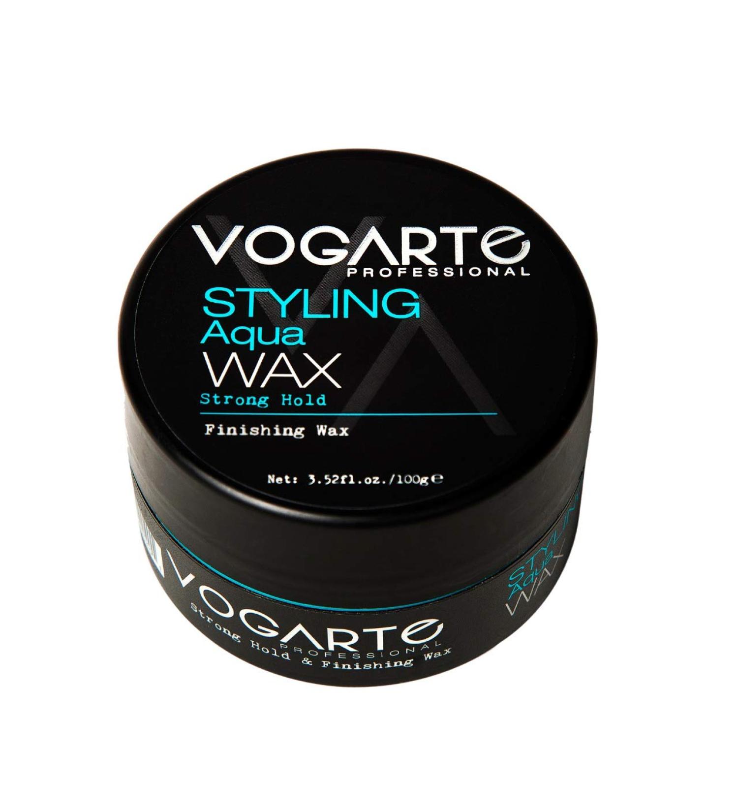 VOGARTE Hair Styling Aqua Wax for Men - Strong Hold & Shiny Finish - 3.52 oz - Buy Online on GoSupps.com