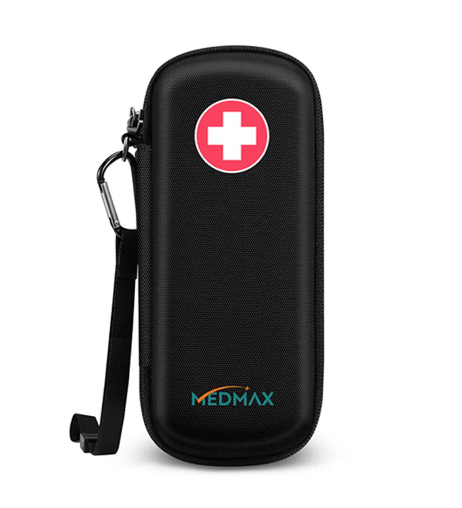 Medmax Epipen Medical Carrier Bag | Portable Shockproof Organizer for EpiPens Inhalers & Allergy Medicines - International Shipping Available - Buy Online on GoSupps.com