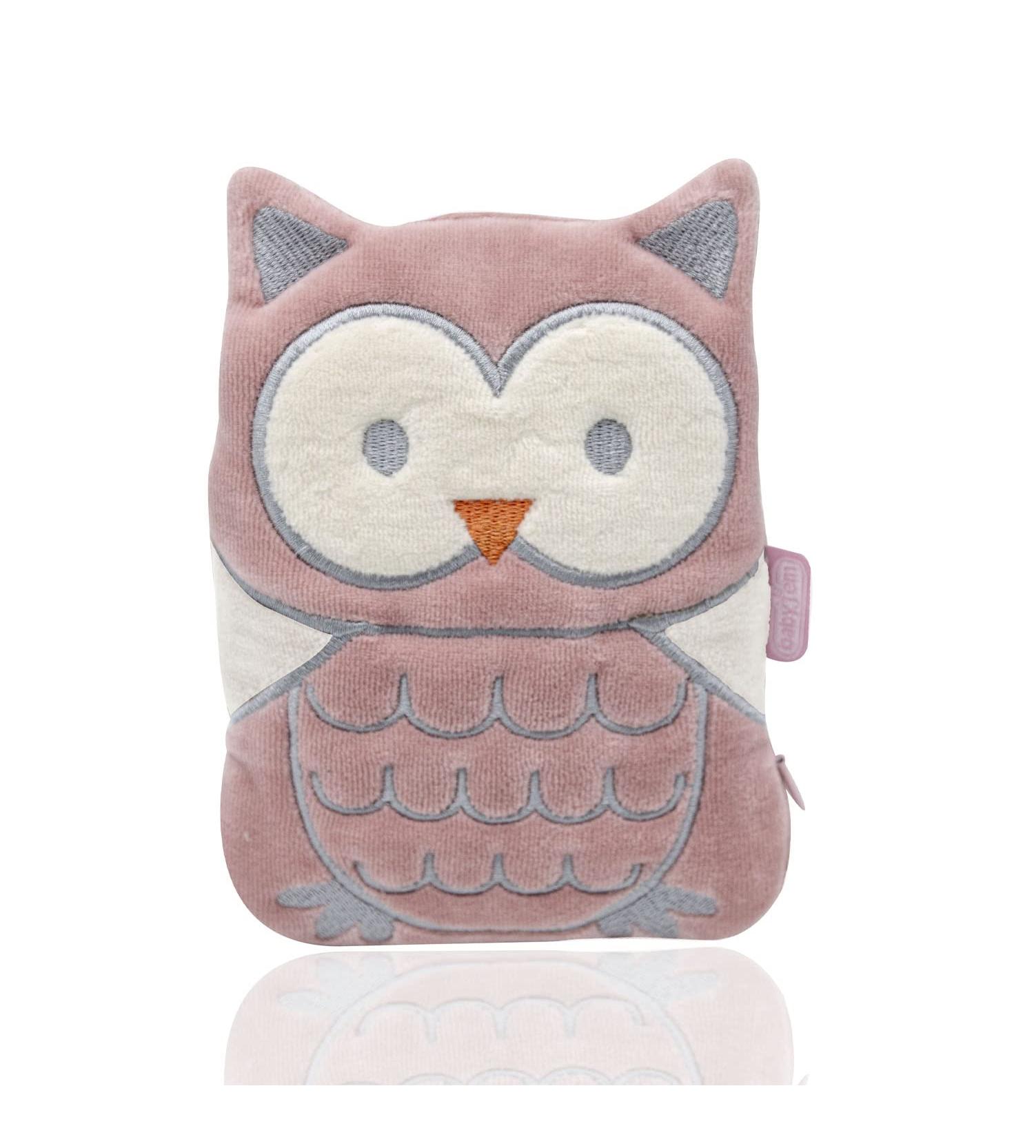 Cherry Stone Cushion for The Baby's - Cherry Pit Heatable Pillow for Babies and Kids Heat and Cold Therapy- Children Tummy Colic Pain Relief Rose Owl