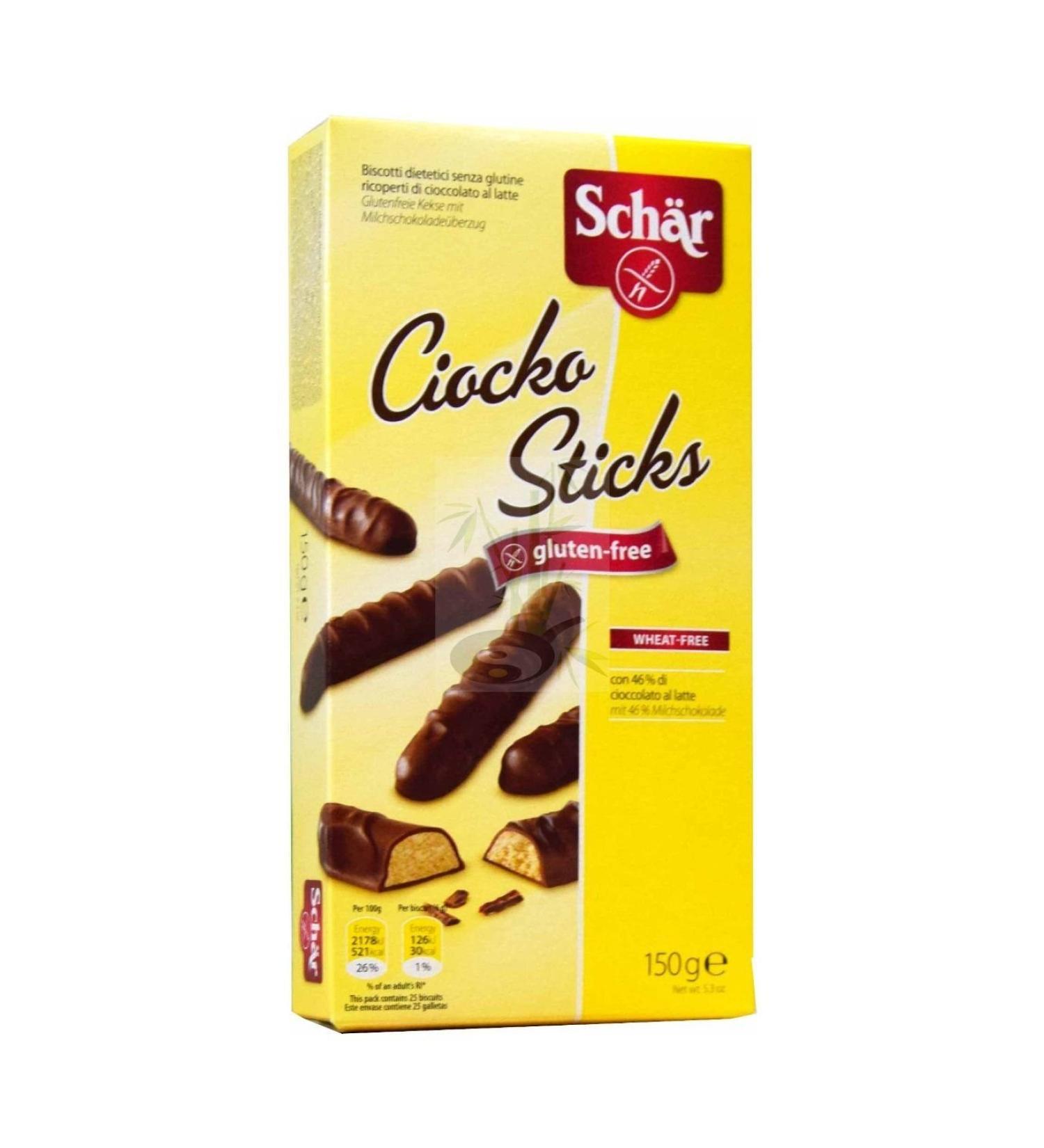 Sch r Schar Gluten Free Chocolate Fingers 150g (Pack of 4)