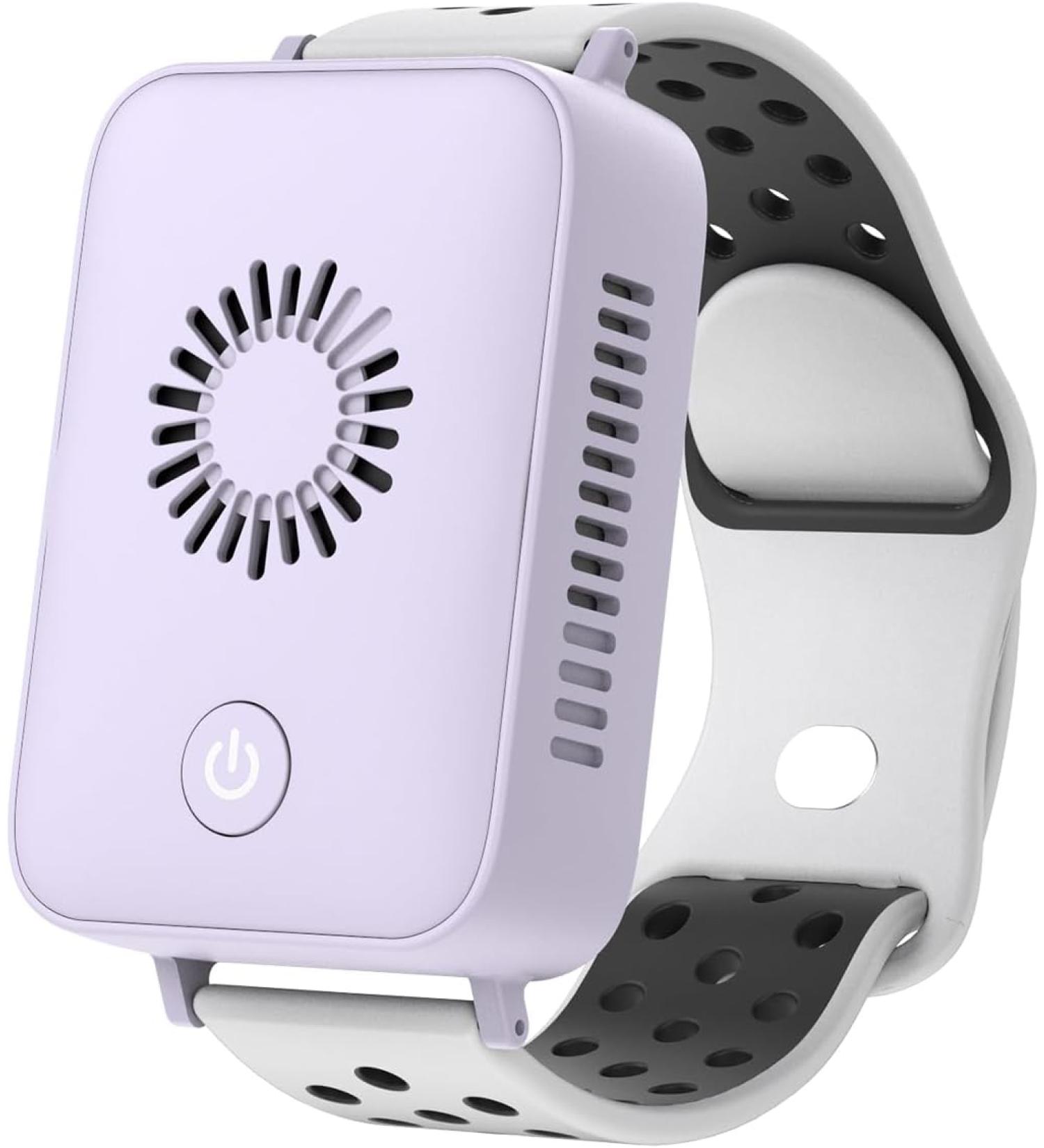 Roodisar Cooling Wristband for Summer Heat Personal Cooling Device Wearable Air Conditioner Body Cooling Products for Hot Weather Adjustable 3 Speeds - Purple - Buy Online on GoSupps.com
