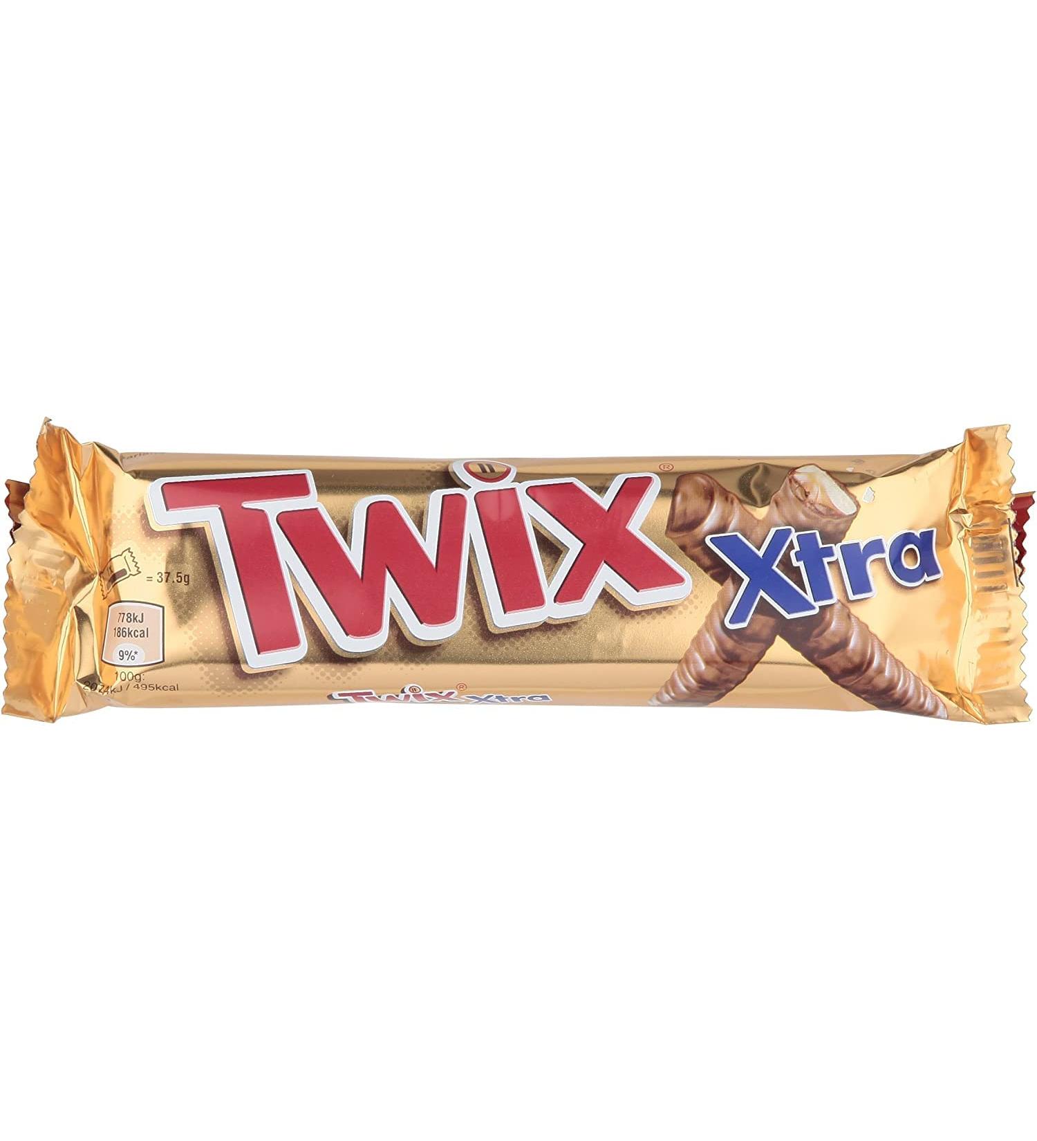 Twix Xtra Lot de 5 barres de biscuits au chocolat 75 g - Buy Online on GoSupps.com
