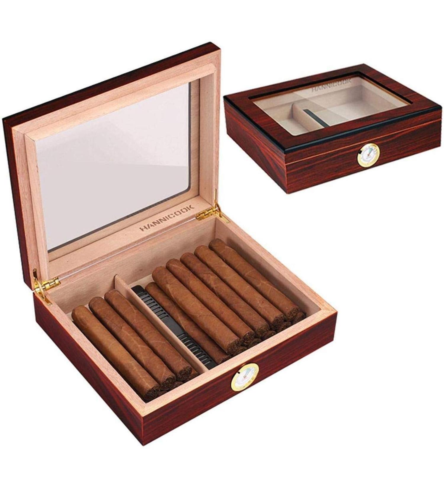 Cigars Humidors Cigar Humidor Cigar Accessories Cigar Humidor Cigar Storage Box with Removable Partition Storage Cabinet Decobox - Buy Online on GoSupps.com