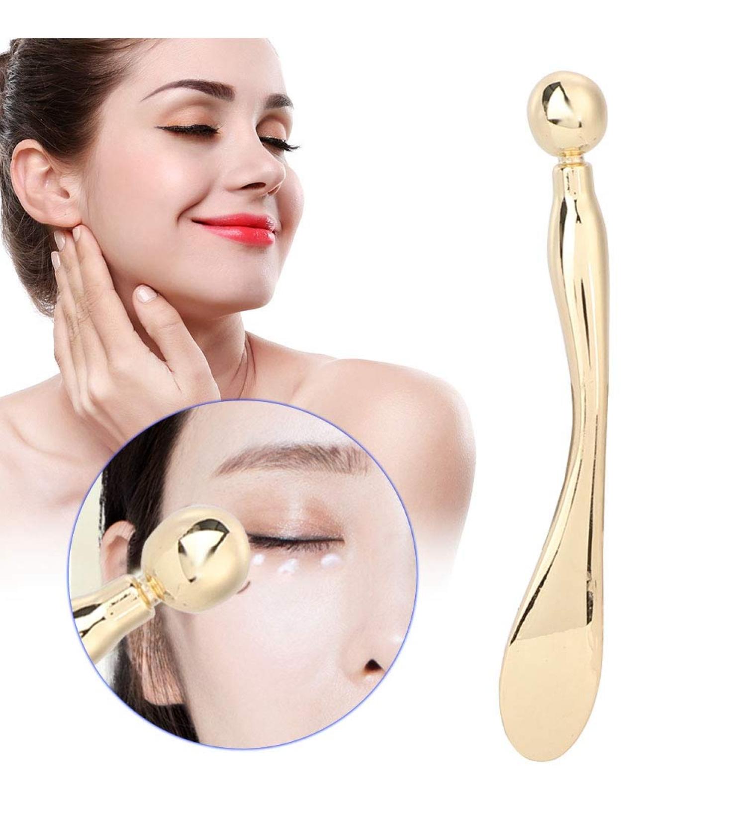 Anti Wrinkle Eye Massager for Tightening and Lifting - Zinc Alloy Face Mask Spoon for Anti Aging - Buy Online on GoSupps.com
