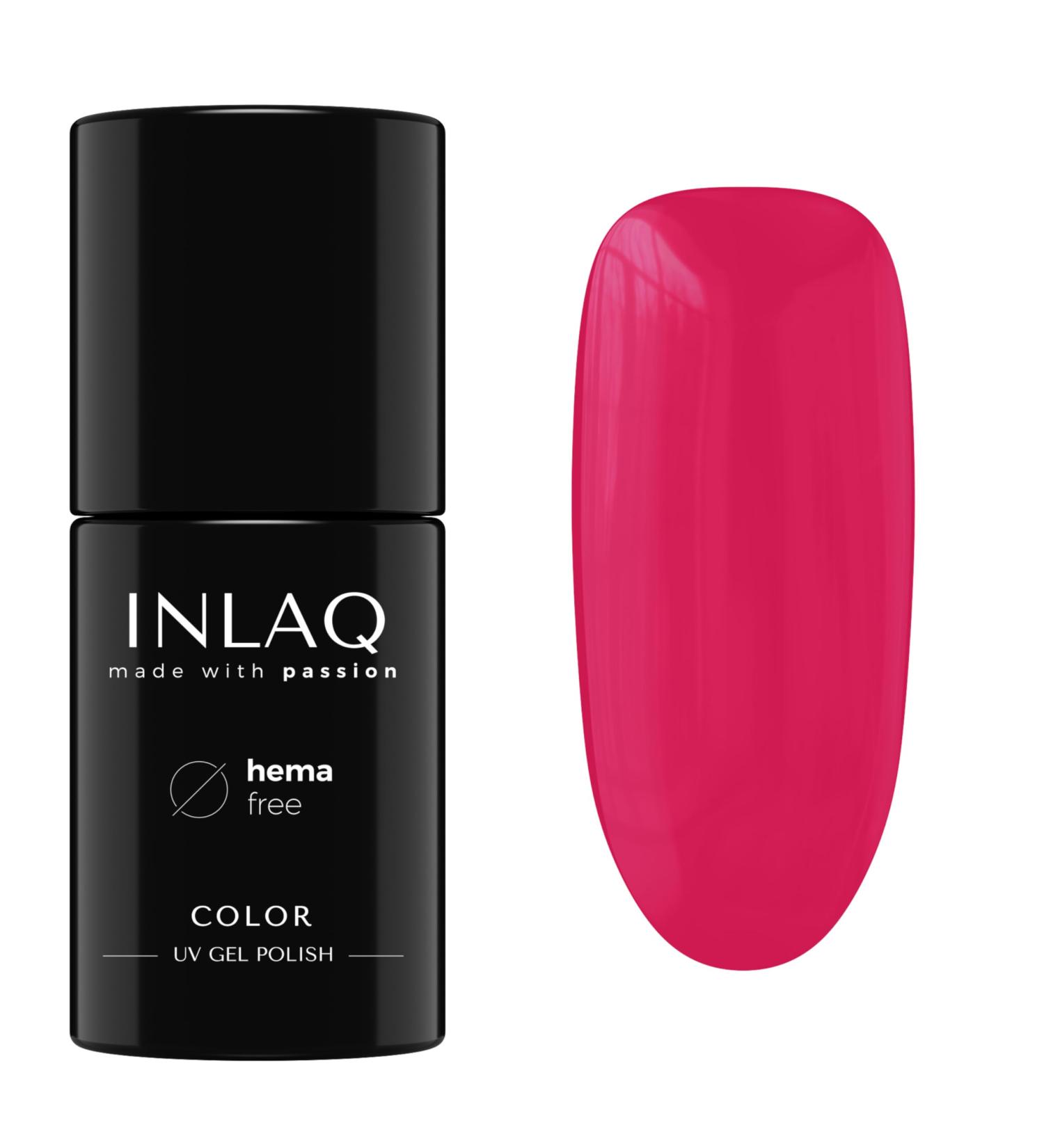 Inlaq Hema Free UV Nail Polish - Raspberry Touch 6 ml | Gel Nail Polish in Various UV LED Colors - Buy Online on GoSupps.com