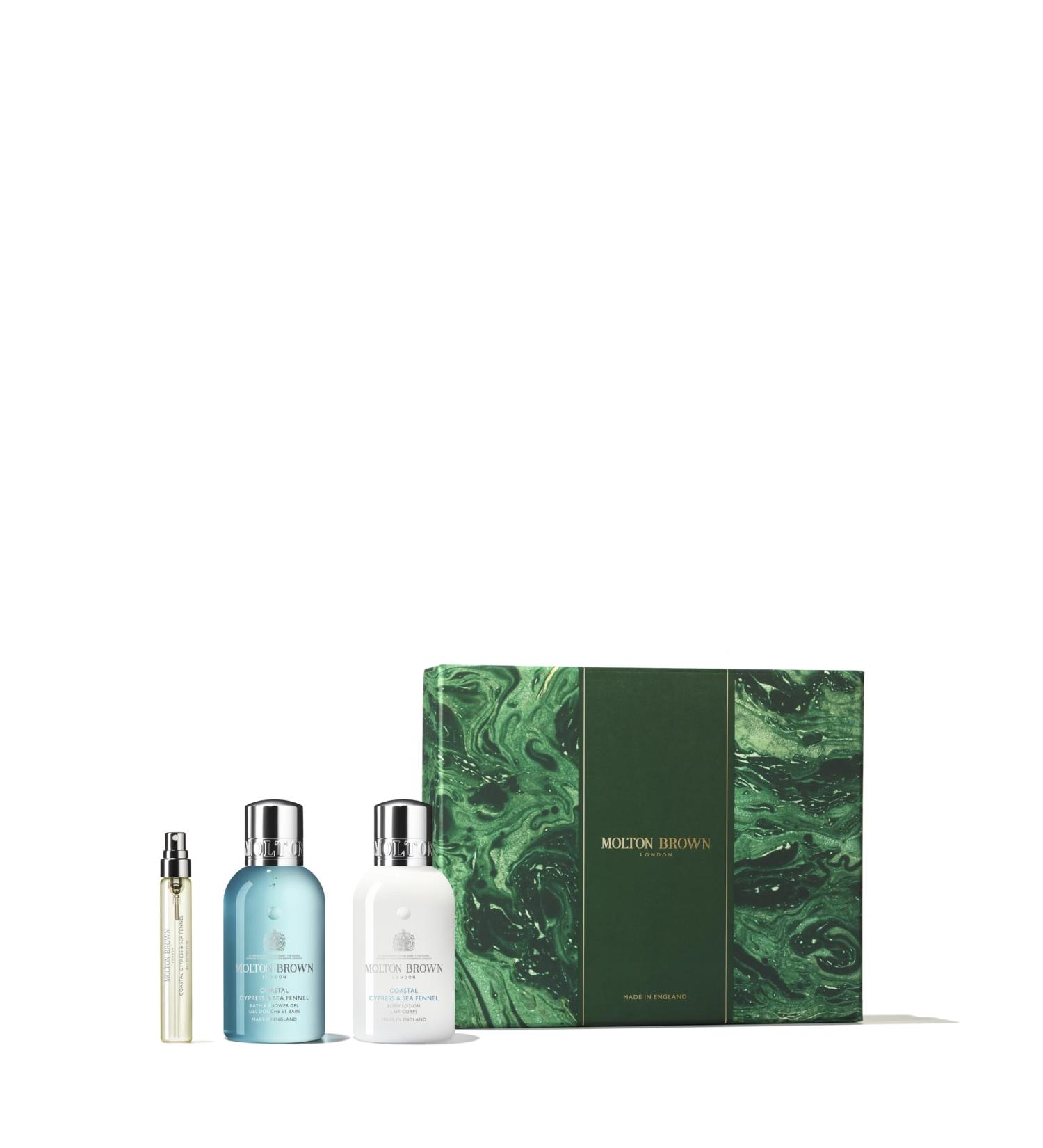 Shop MOLTON BROWN Coastal Cypress & Sea Fennel Travel Collection | Luxury Skincare for Any Journey - International Shipping Available - Buy Online on GoSupps.com