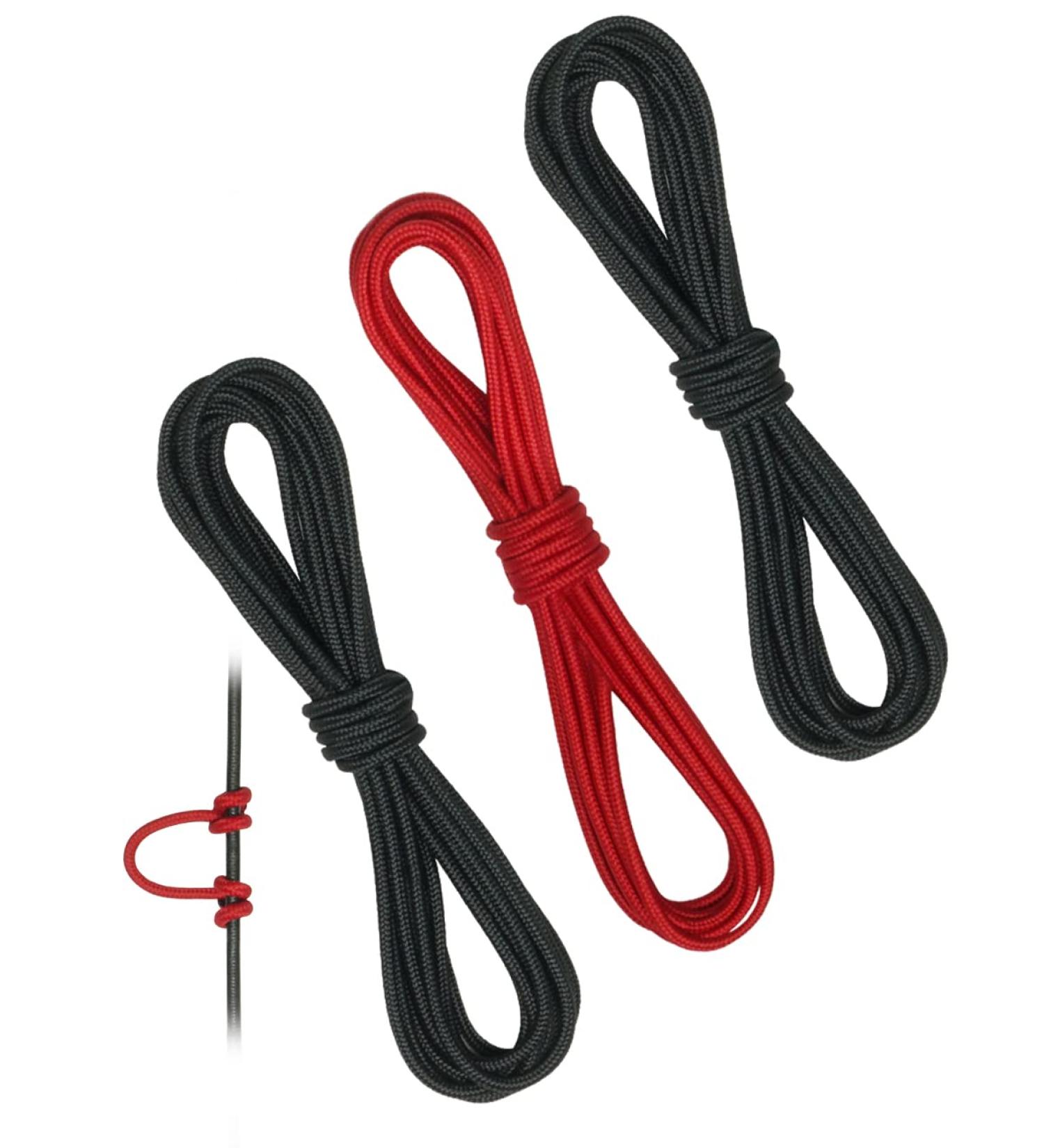 THREE ARCHERS Archery D Loop Rope Set for Compound Bow - Pack of 3 | Black+Red D Loop Buckle Release Material - Buy Online on GoSupps.com