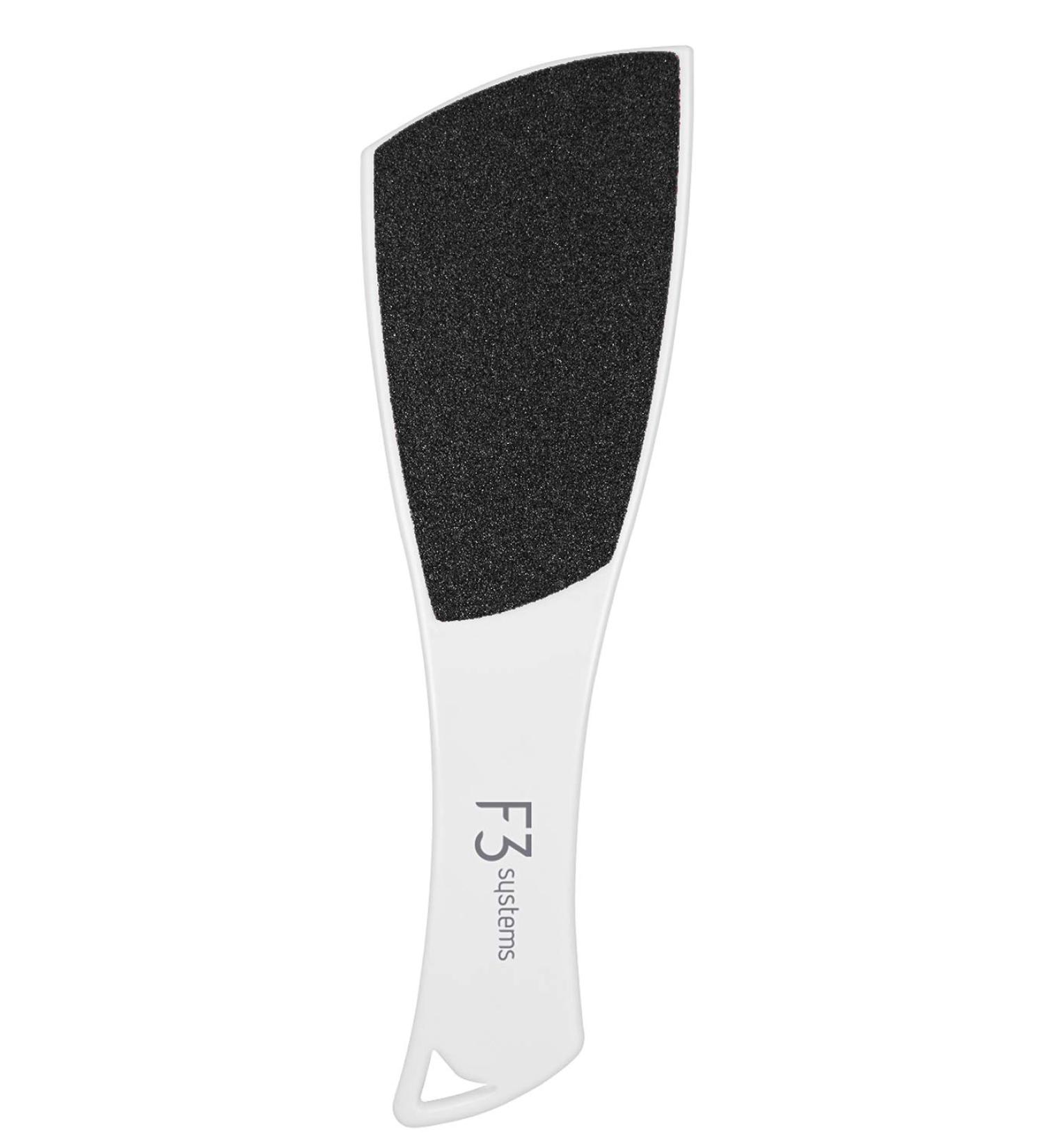 F3 Systems S-Line Emery Foot File | Double-Sided Pedicure Tool for Cracked Heels | Ergonomic Design, 1 Count - Buy Online on GoSupps.com