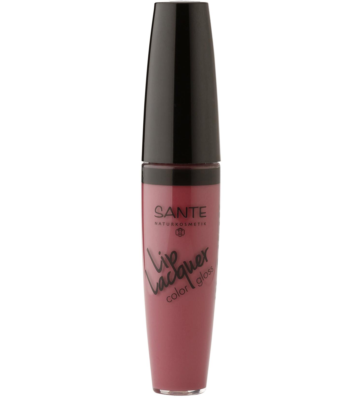 Sante Natural Cosmetics Lip Lacquer Lip Gloss 03 Stubborn Plum - Intense Color & Moisture 10ml - Buy Online - Buy Online on GoSupps.com