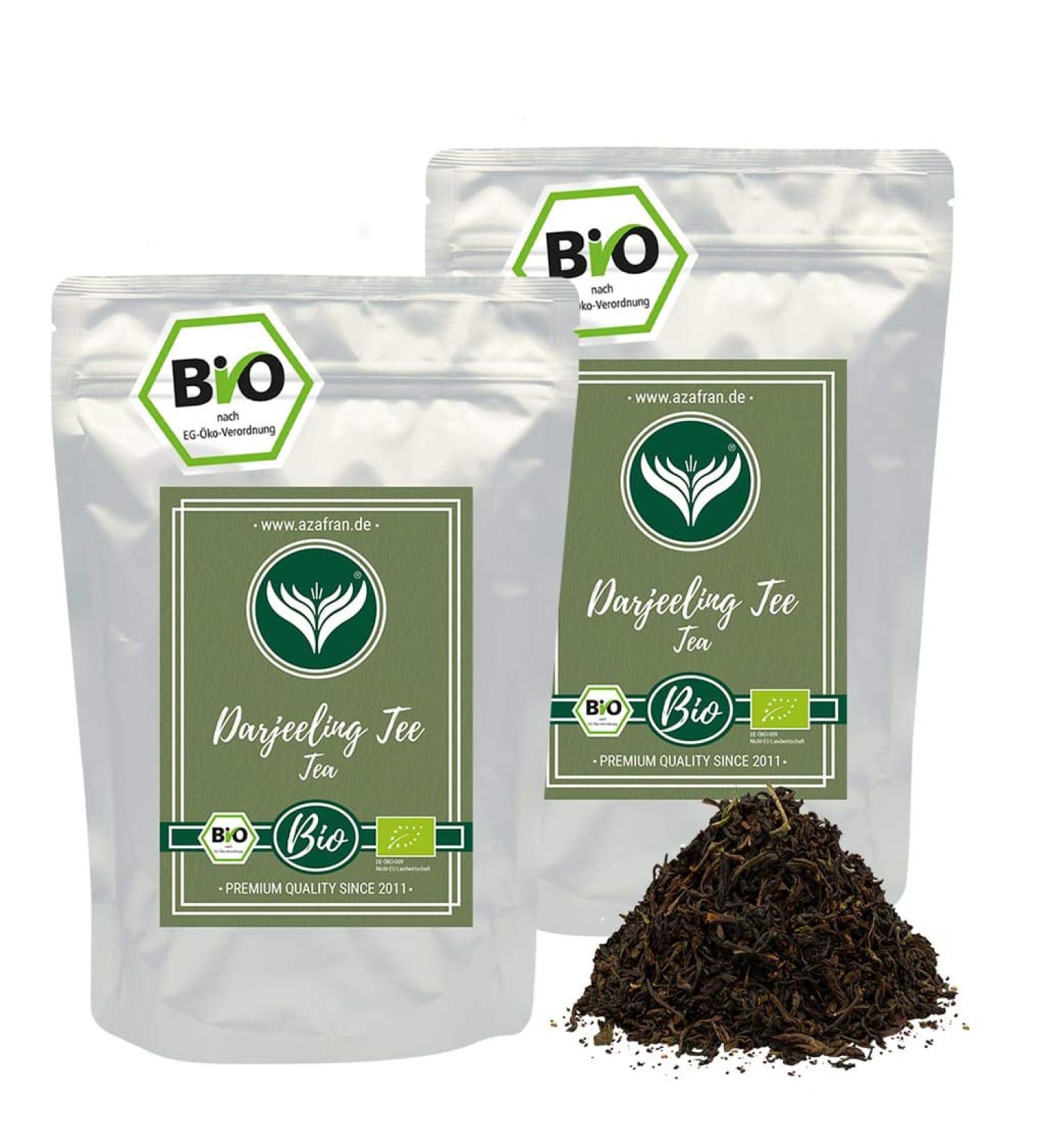 Azafran Black Tea - Organic Darjeeling Black Tea (1kg) | Premium Indian Tea for International Shipping - Buy Online on GoSupps.com