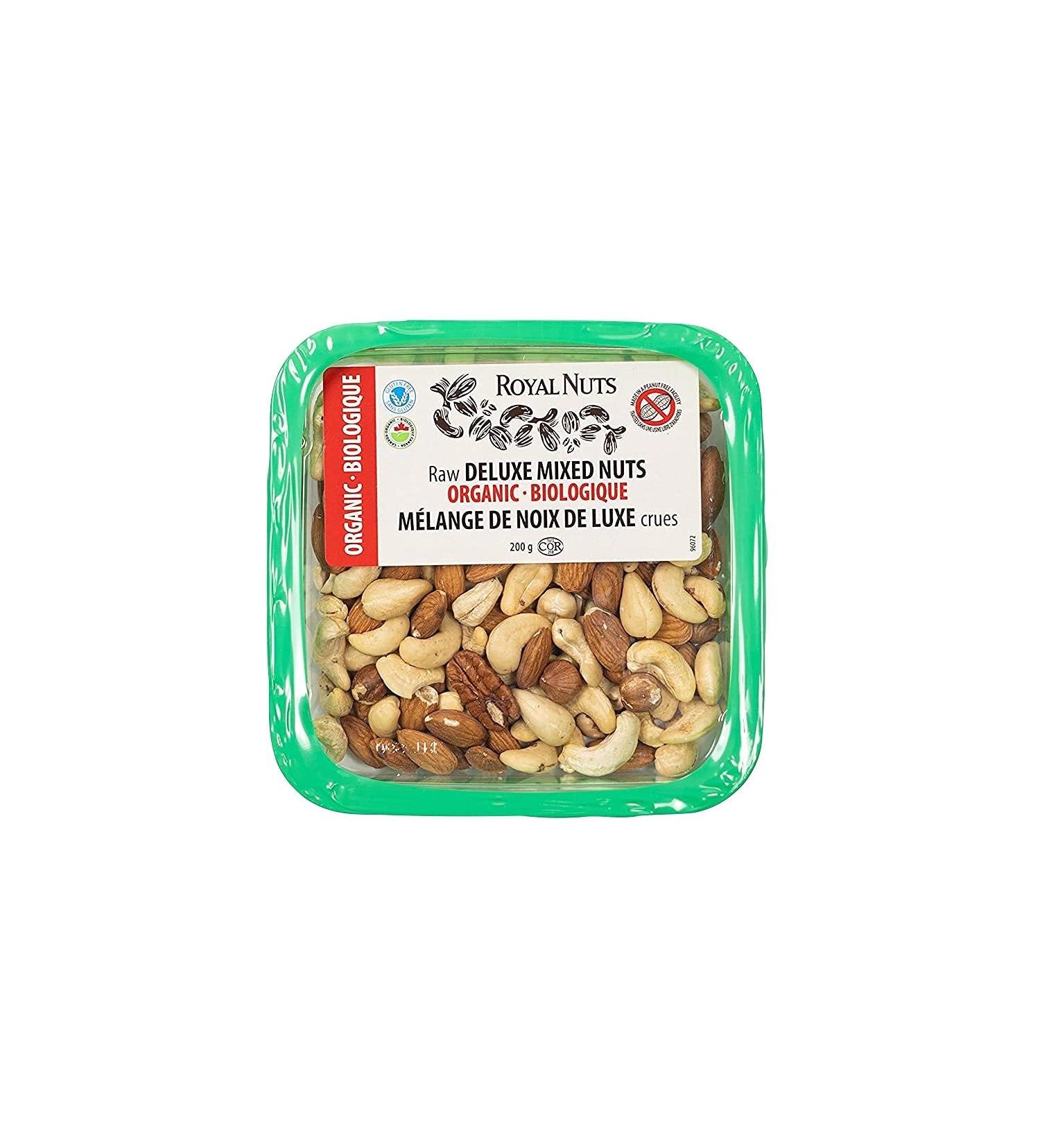 ROYAL NUTS Organic Deluxe Mixed Raw 200 Grams - Buy Online on GoSupps.com