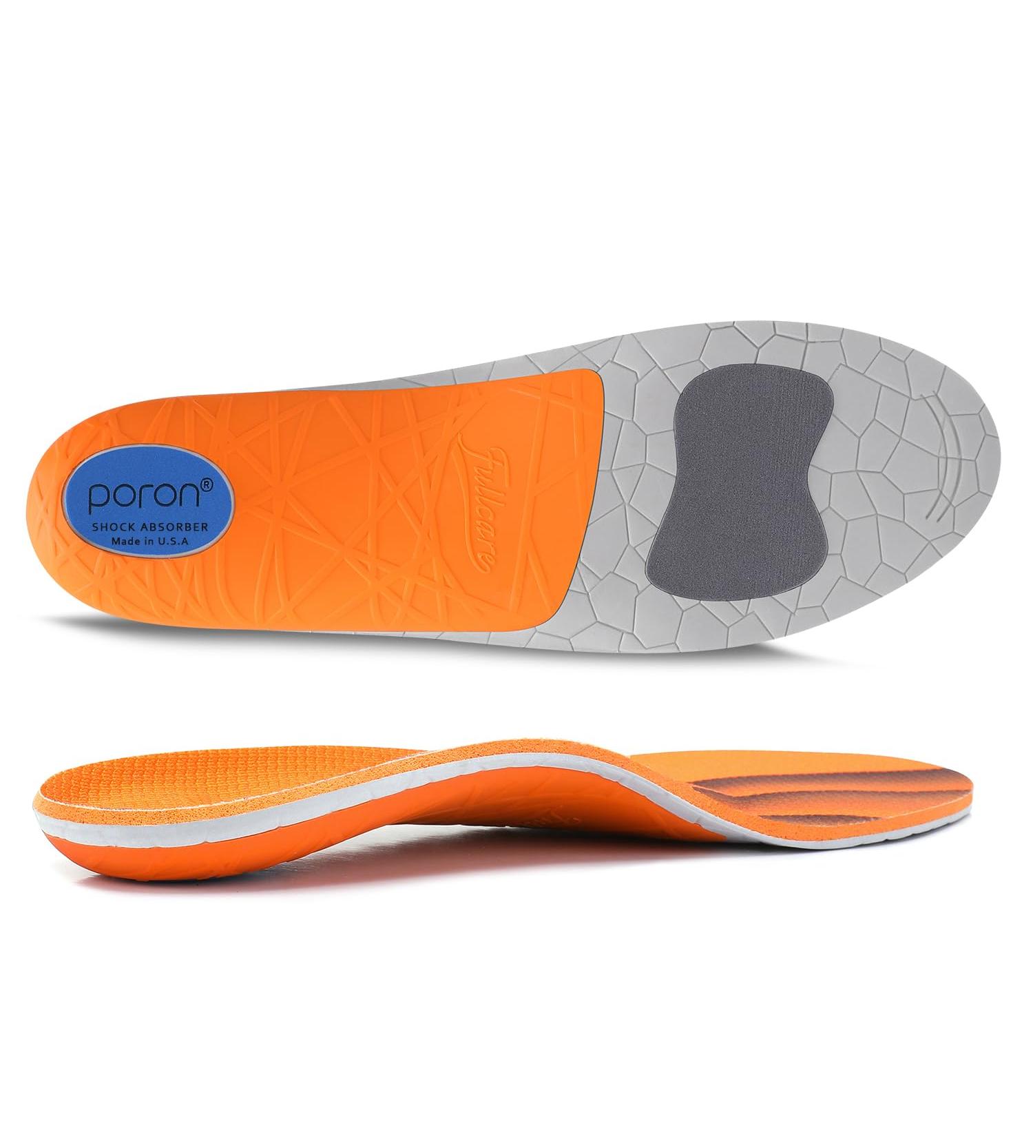 Plantar Fasciitis Relief Insoles - Arch Support Orthotics for Flat Feet & Foot Pain | Metatarsalgia Shoe Inserts for Men & Women - Buy Online on GoSupps.com
