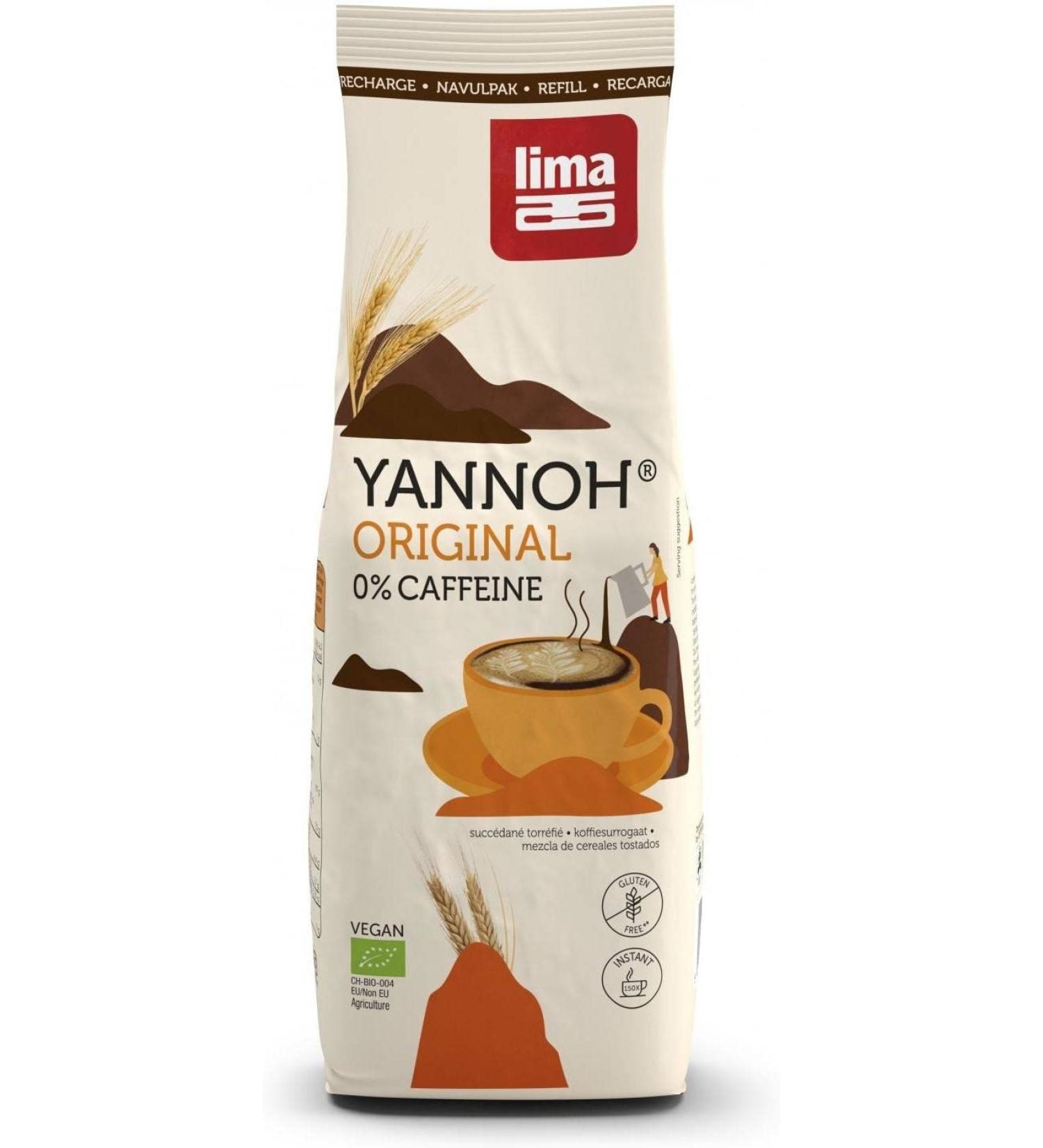 Lima Yannoh caf Instantan Rech Eco Bio 250 g