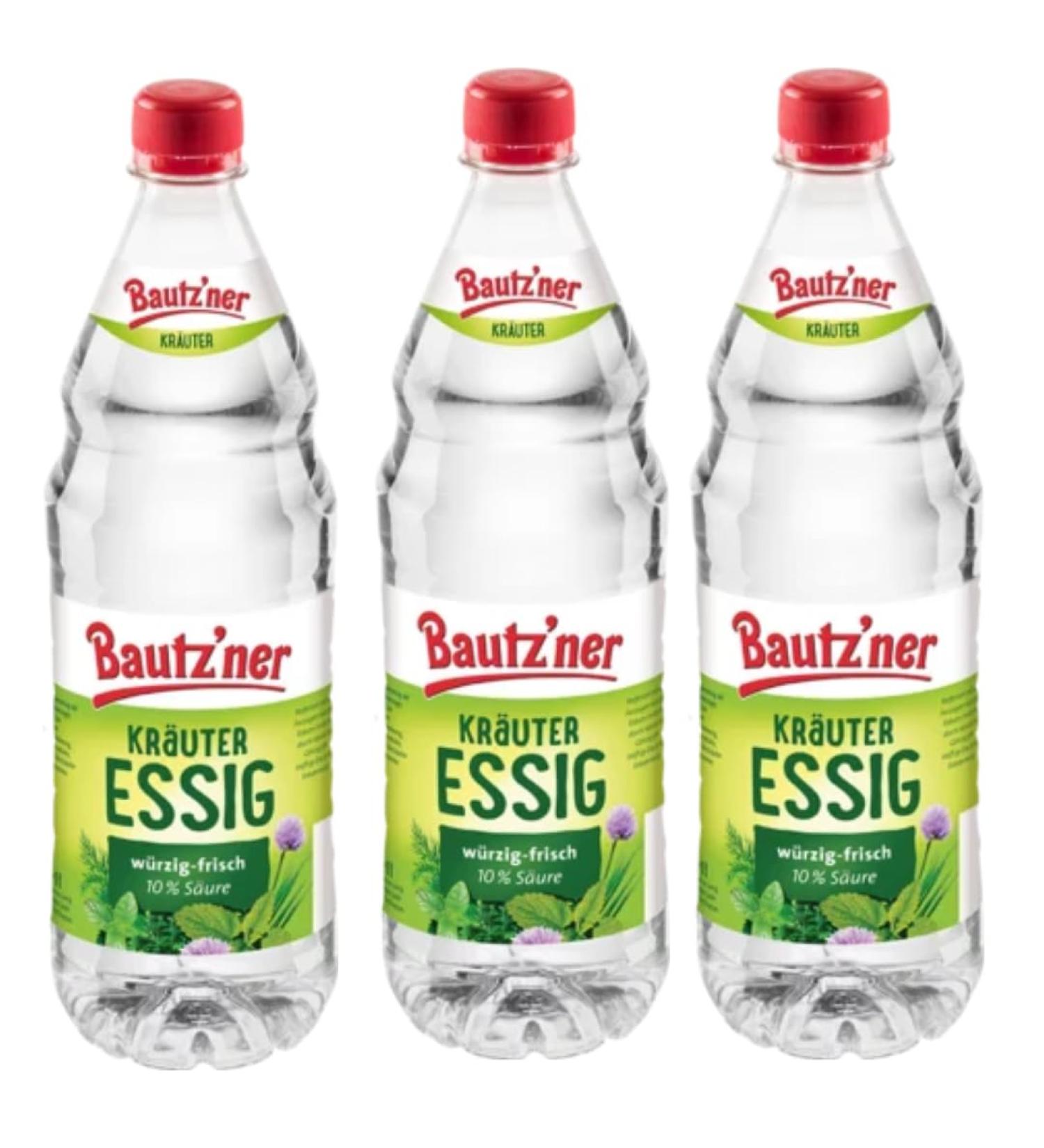 Bautz'ner Lot of 3 bottles of herbal vinegar 1000 ml