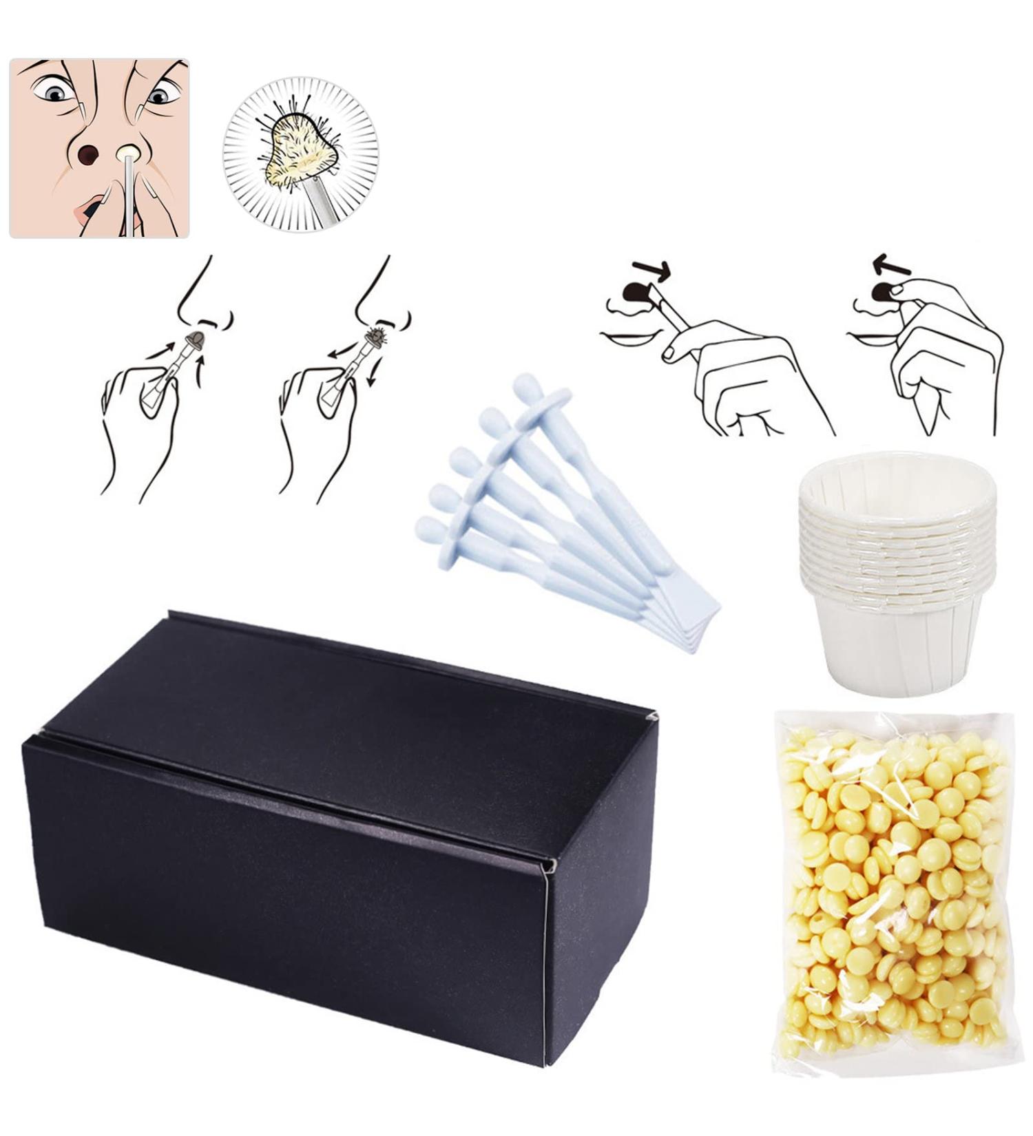 Roseflower Nasal Hair Wax Set - Safe & Pain-Free Hair Removal for Men & Women | 75g Nose Wax 10-15 Uses - Buy Online on GoSupps.com