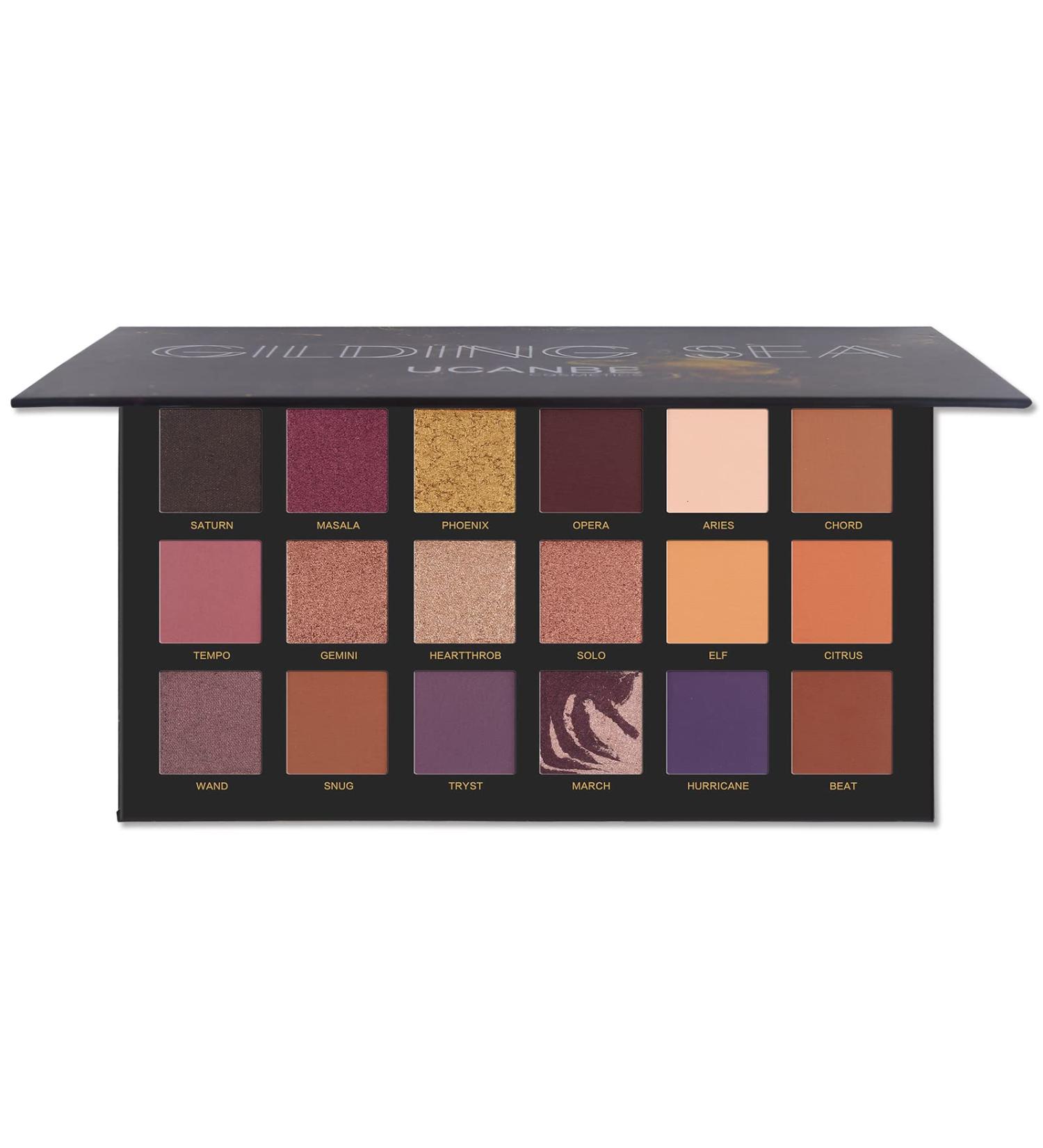 CHARMCODE Shimmer Matte Eyeshadow Palette - 18 High Pigmented Neutral Metallic Shades - Buy Online on GoSupps.com