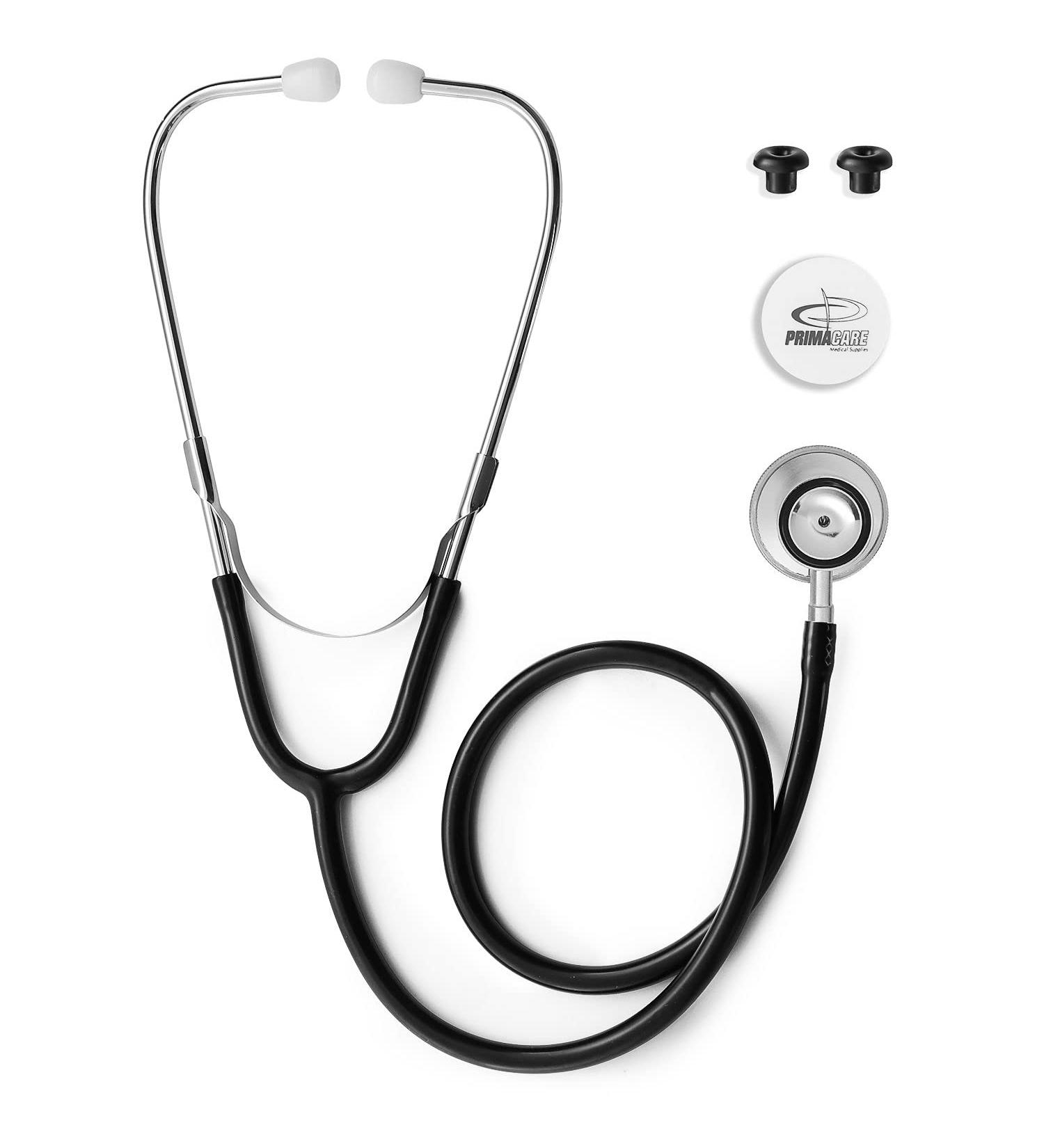 Primacare DS-9291-BK Pediatric Stethoscope - 22 Inch Lightweight Dual Head Clinical Instrument Black - Buy Online on GoSupps.com