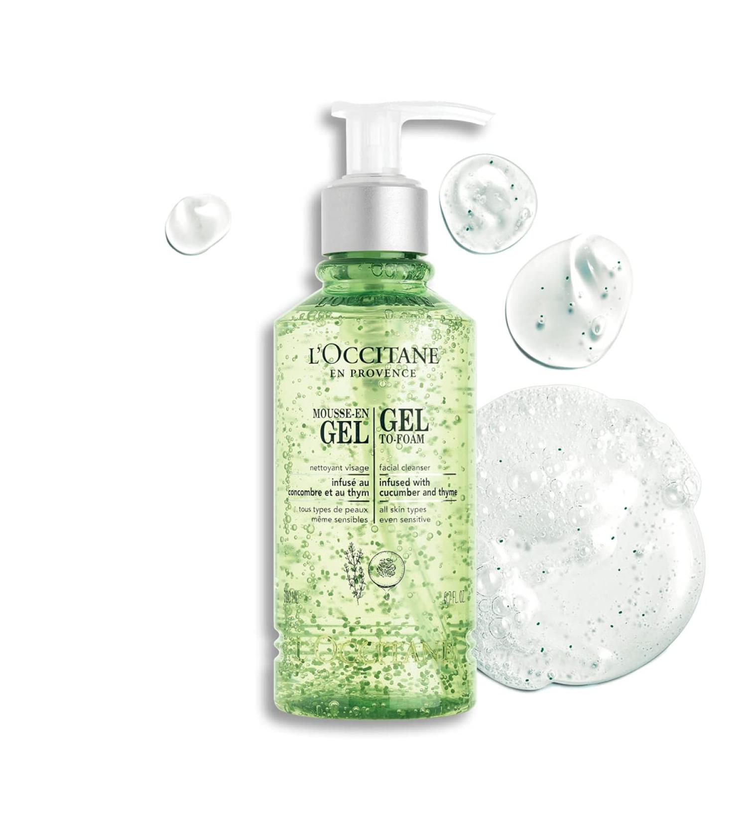 L'Occitane Gel-to-Foam Facial Cleanser 6.7 Fl Oz - Gentle and Effective Skincare - Buy Online on GoSupps.com