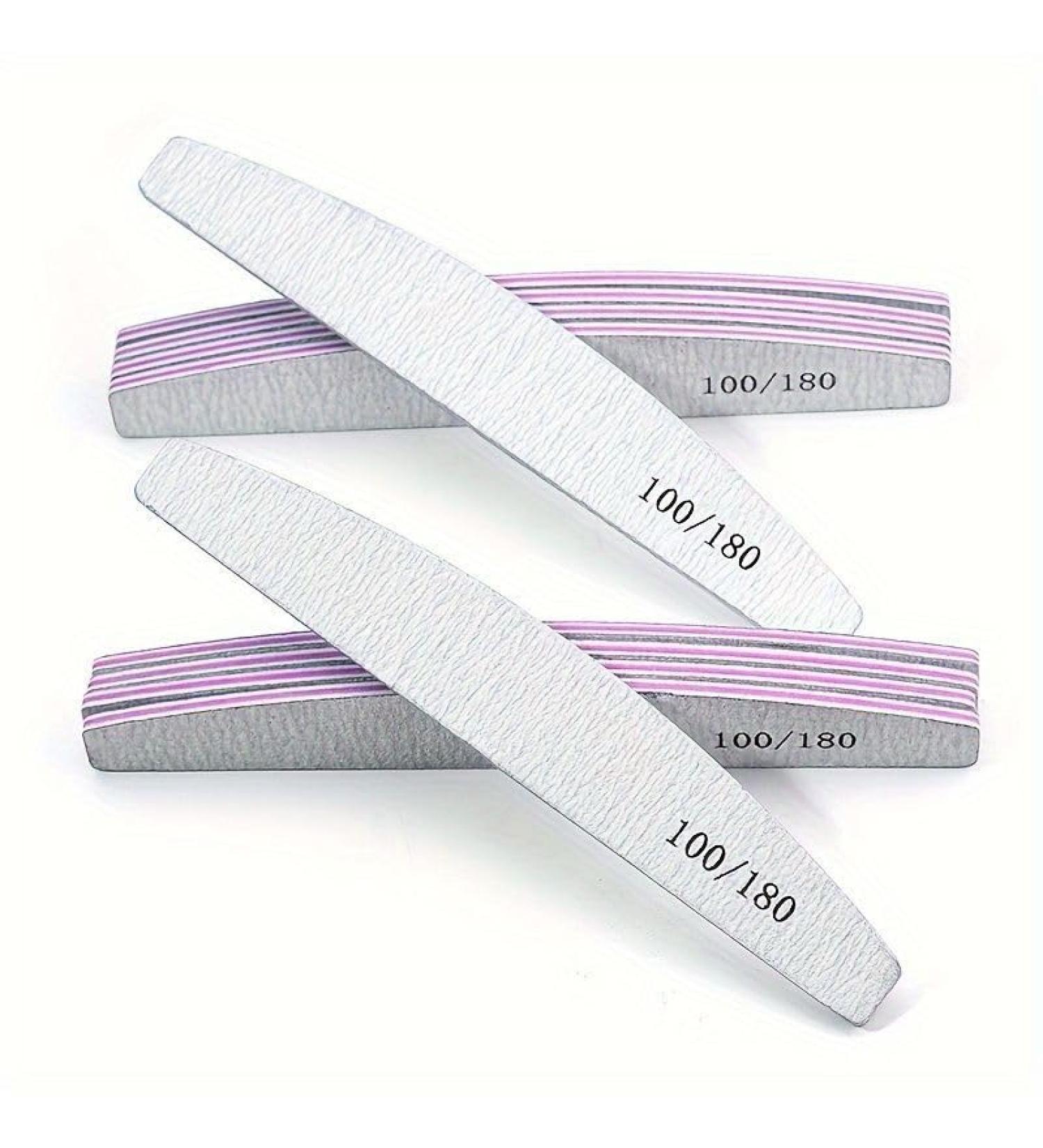Professional Nail Files 5 PCS Nail File Double Sided Emery Board(100/180 Grit) Washable Emery Board Manicure Tools Nail Styling Tools Pet Grooming Tools for Home and Salon Use - Buy Online on GoSupps.com