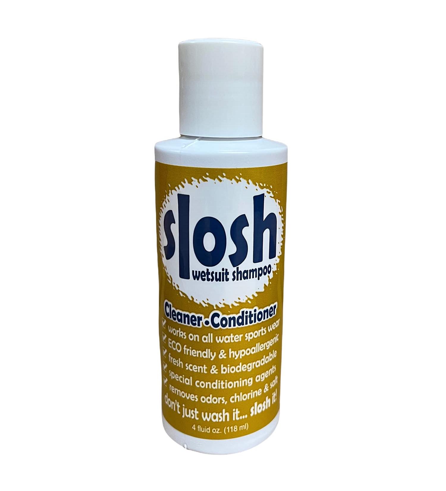 Slosh Wetsuit & Swimsuit Cleaner - 4 Fl Oz - Removes Salt, Chlorine, & Odors - All-in-One Formula (Pack of 1) - Buy Online on GoSupps.com