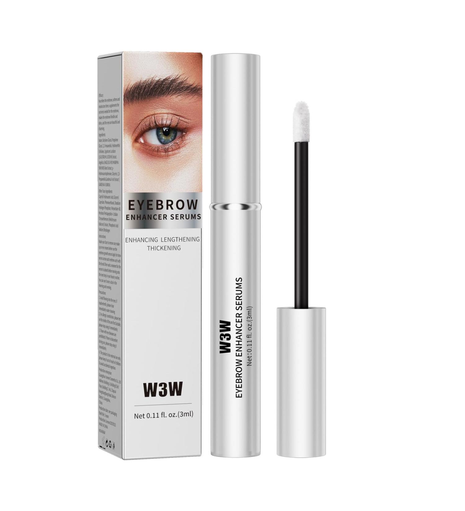 Eyebrow Serum,W3W Eyebrow Growth Serum Advanced Formula for Boost Longer, Fuller, and Thicker Brows Lashes,3 ML (White) - Buy Online on GoSupps.com