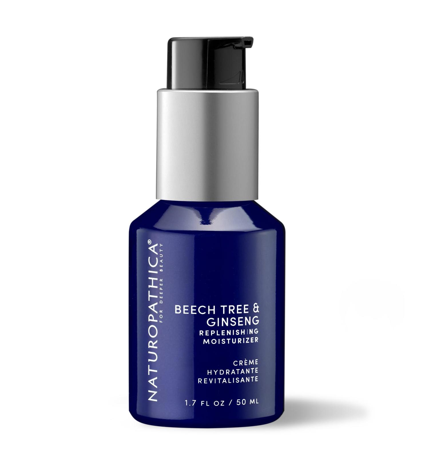 Naturopathica Beech Tree & Ginseng Replenishing Moisturizer - Hydrating & Firming Face Lotion for Men & Women | Antioxidant Rich Daily Moisturizer - 1.69 fl oz - Buy Online on GoSupps.com