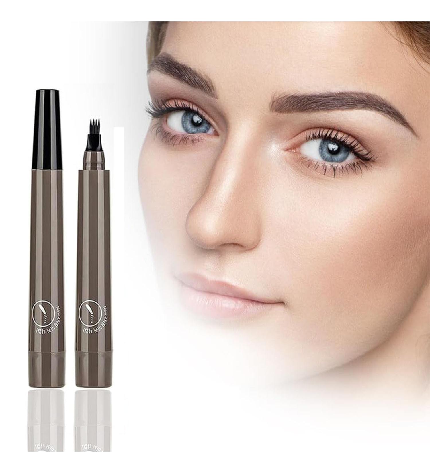 Upgrade Magic Eyebrow Pencil 2024 3D Waterproof Microblading Eyebrow Pen 4 Tipped Precise Brow Pen Waterproof Makeup Contouring Pen Fine Stroke Creates Natural Makeup Effect (Gray Brown A) Gray Brown A - Buy Online on GoSupps.com