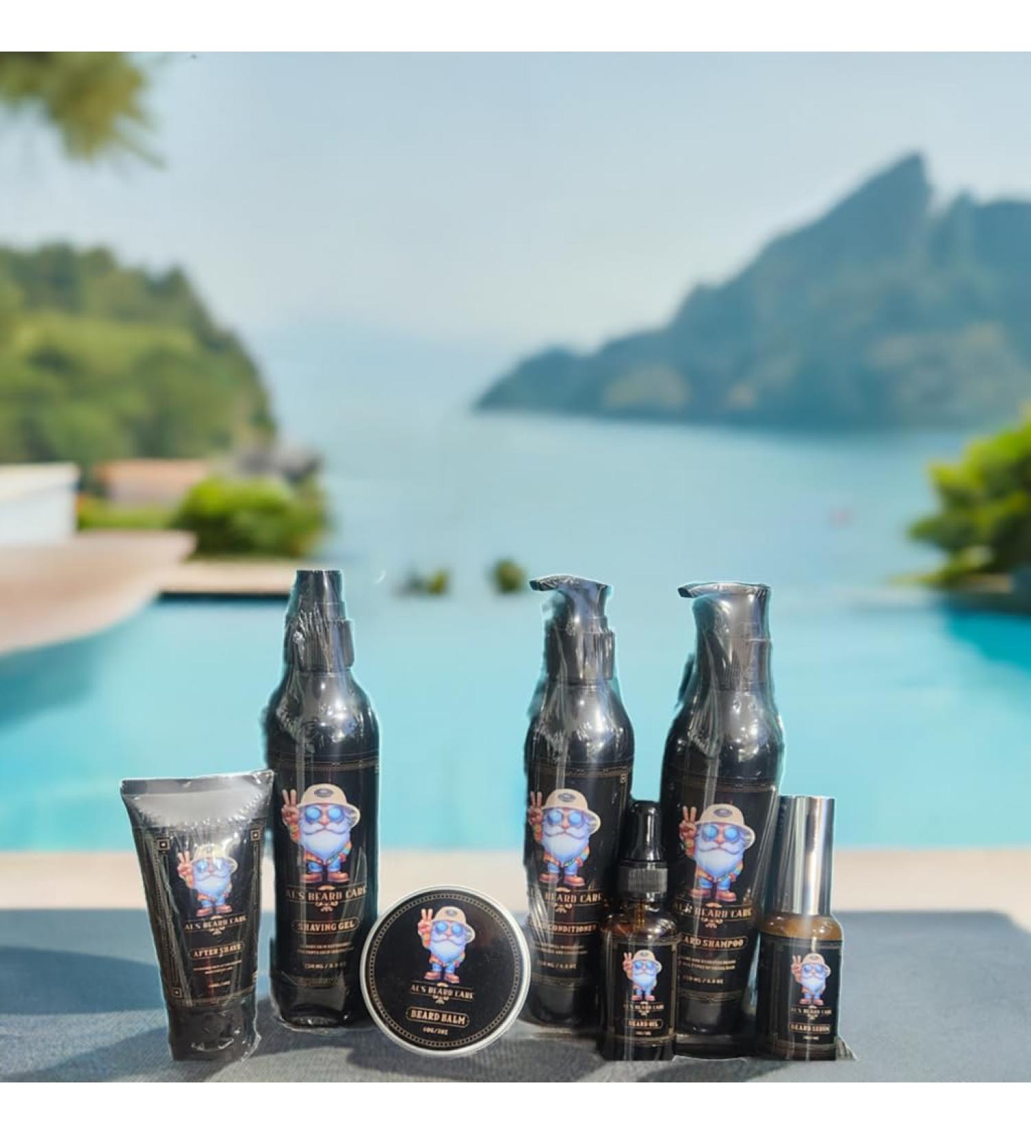 Complete Beard Care Kit | Shampoo Conditioner Oil Serum Balm & More - Alsbeardcare.com - Buy Online on GoSupps.com