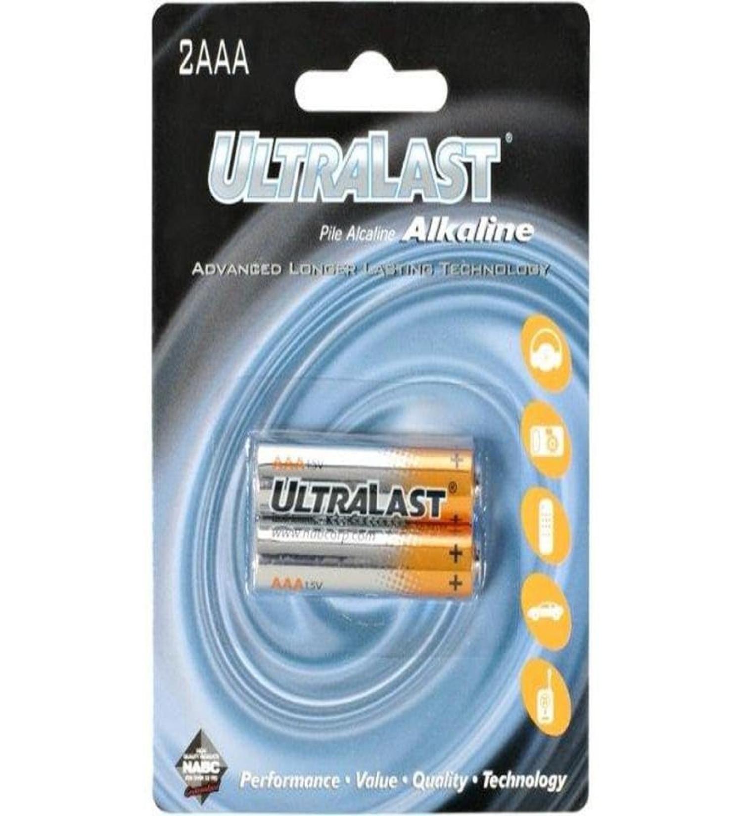 ULA2AAA ULA2AAA AAA Alkaline Batteries 2 pk