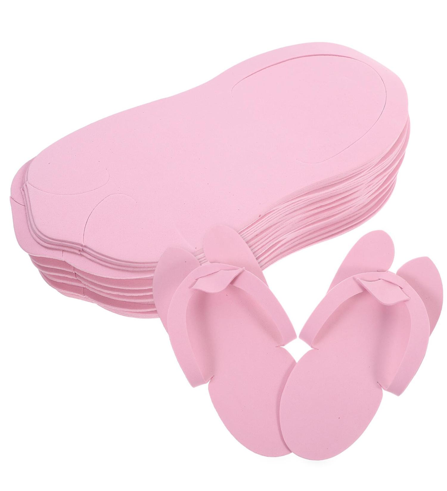 Beavorty 12 Pairs Eva Foam Disposable Pedicure Slippers - White Foldable Travel Sandals for Women, Perfect for Pedicure and Manicure Supplies - Buy Online on GoSupps.com