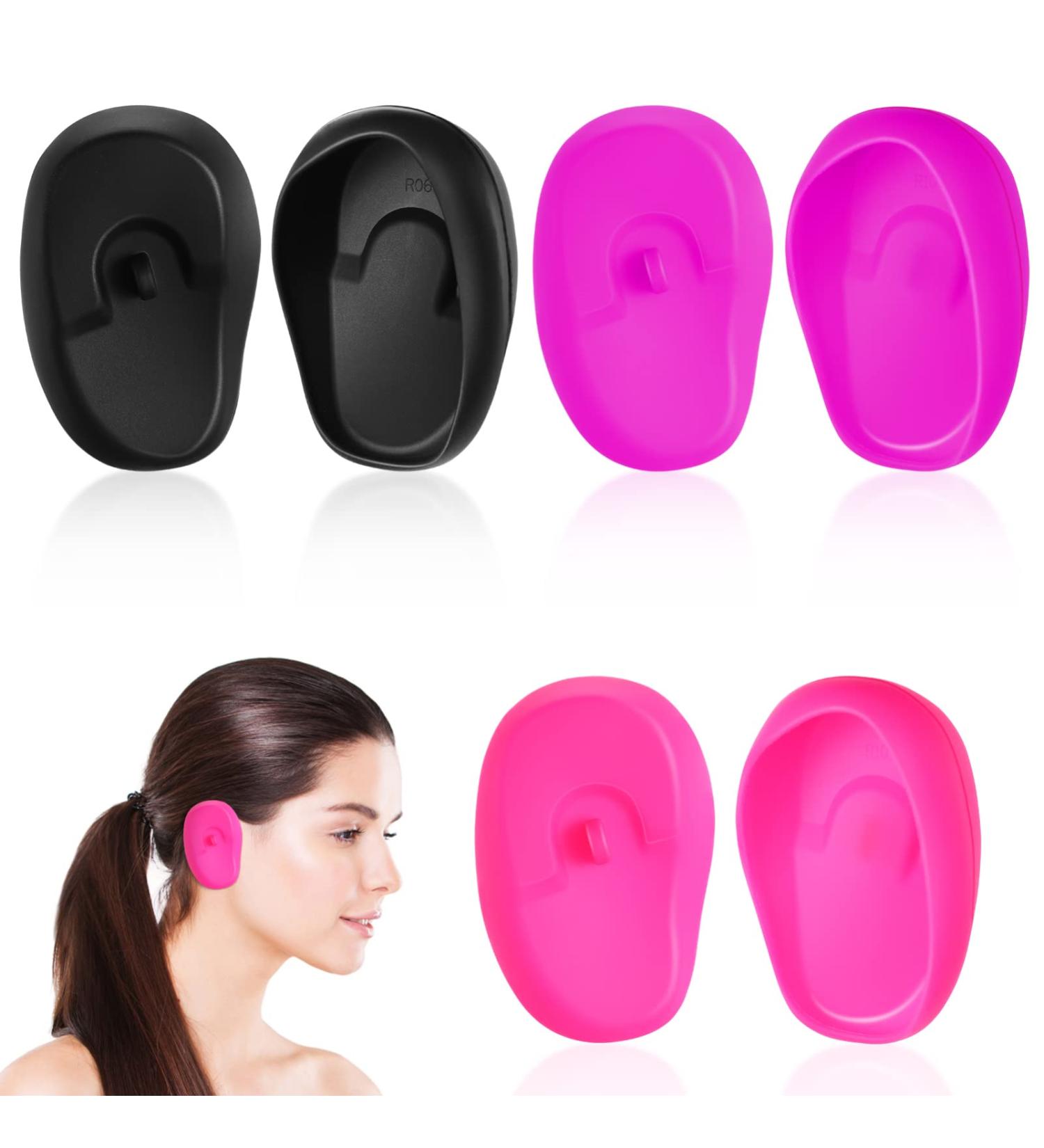 COHEALI Silicone Ear Covers - 3 Pairs for Hairdressing, Perm, Dye, Shower - Salon Ear Protectors - Buy Online on GoSupps.com
