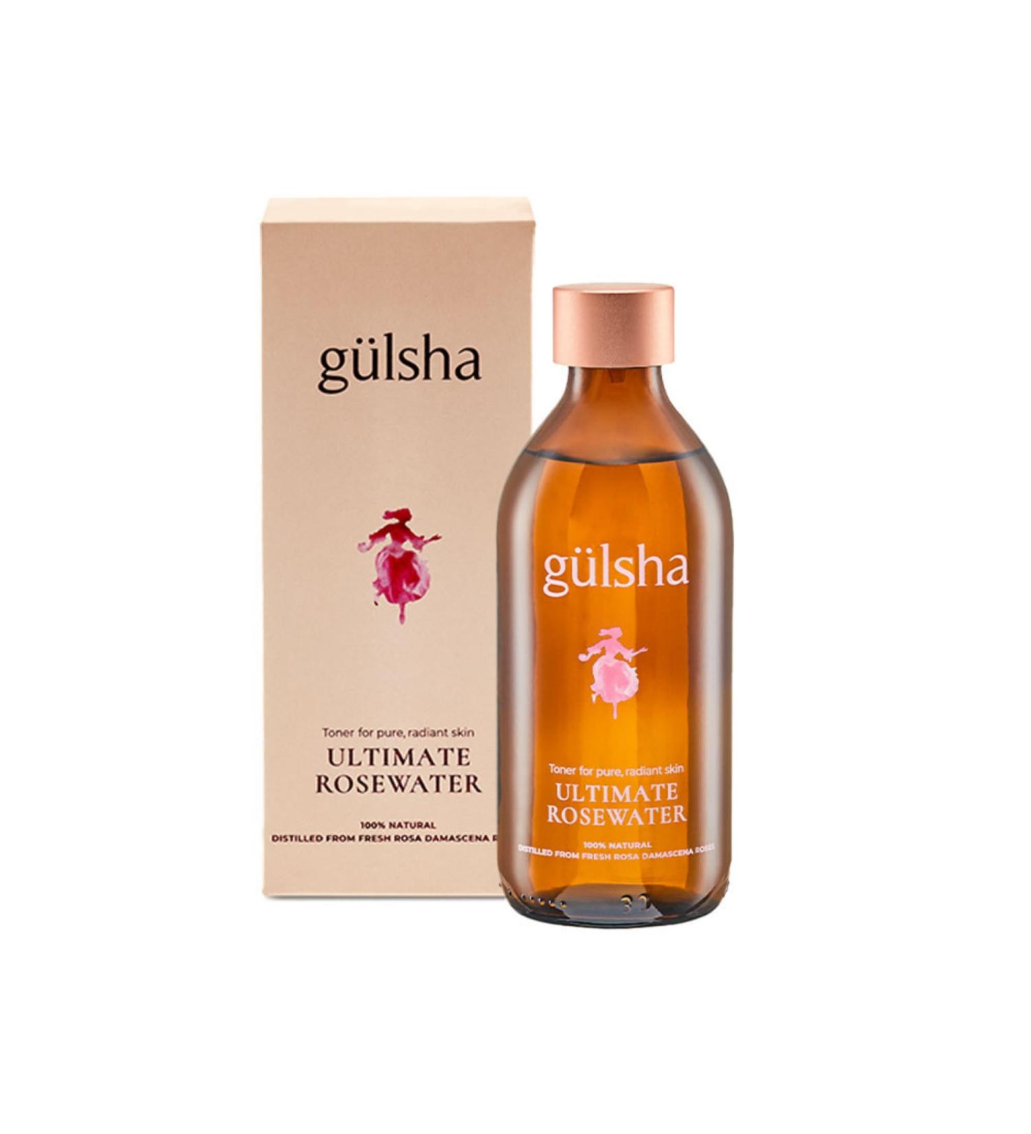 GULSHA ULTIMATE ROSEWATER Natural Rosa Damascena Flower Water Cleanses Nourishes and Tones Skin Restores Radiance to Your Skin Free from Chemicals 100% Natural Glow Rose Essence 250ml/8.45fl oz - Buy Online on GoSupps.com