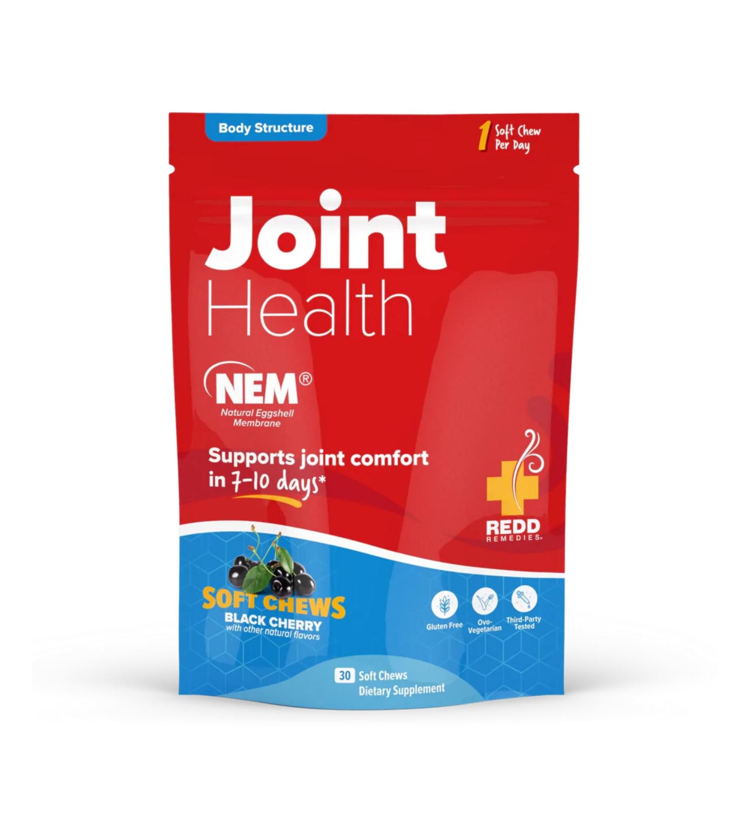 Redd Remedies, Joint Health Original, Helps Strengthen Connective Tissue and Cartilage, Black Cherry Flavor, 30 Soft Chews - Buy Online on GoSupps.com