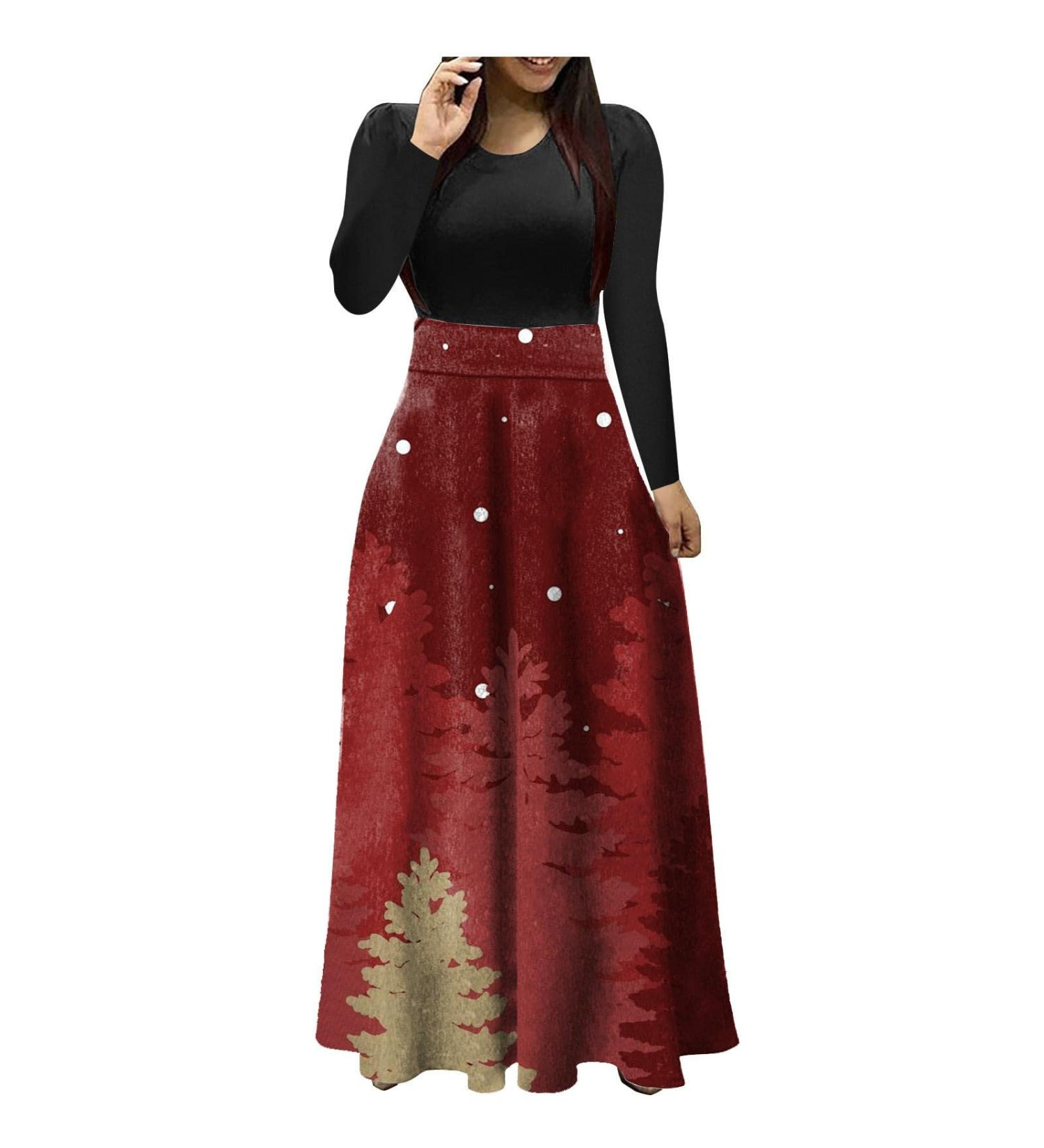 Elegant Christmas Sweaters & Dresses | Shop Holiday Fashion - A-Line Long-Sleeved Party Styles - Buy Online on GoSupps.com