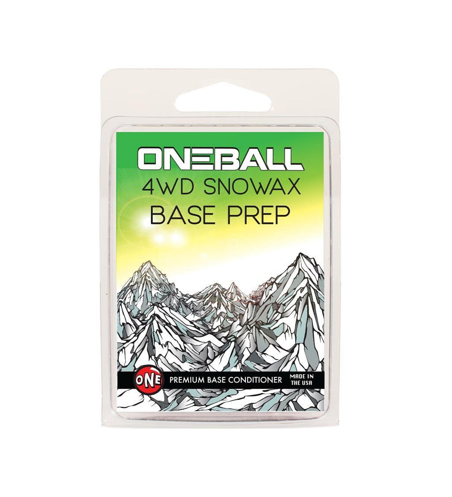 One Mfg 4WD Base Prep Snowboard & Ski Wax 165g - Cleans, Conditions, and Protects