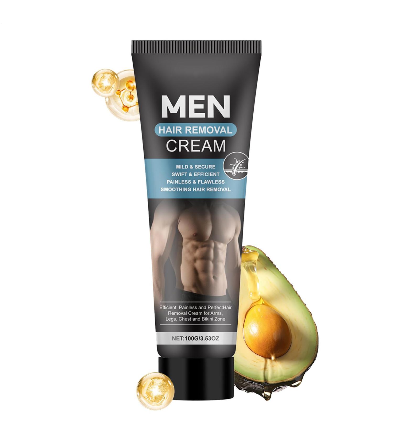  Zasdvn Body Hair Removal Cream 100ml Shaving Product - Hair Removal Cream for Intimate Hair - for Boyfriend Husband Father Athletes Bodybuilders Professional Swimmers Busy People Chest Back - Buy Online on GoSupps.com