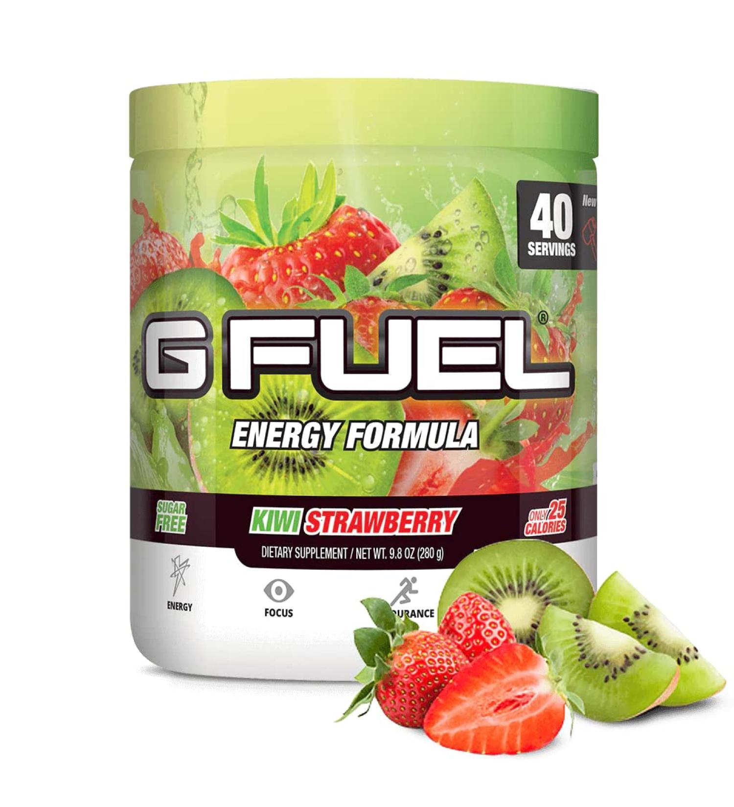 G Fuel Kiwi Strawberry Tub (40 Servings) Elite Energy and Endurance Powder - Buy Online on GoSupps.com
