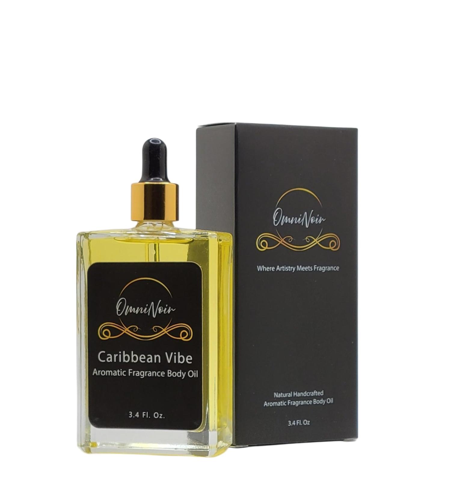 OmniNoir Caribbean Vibe - Parfum Body Oil - 3.4 oz (100ml) - Comparison with Island Water Unisex Luxury Perfume