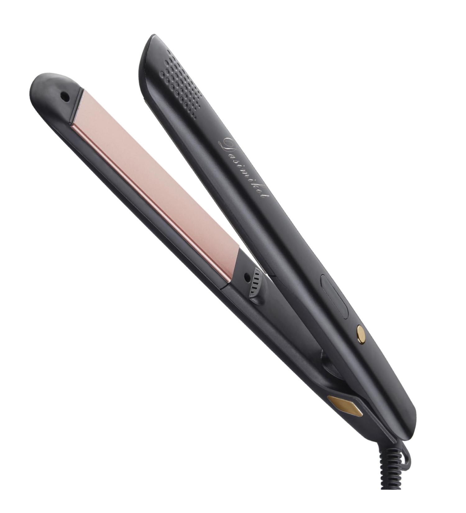 Ionic Hair Straightener Curler for Women - LED Display, Ceramic-Coated, 360 Swivel Cord - Rose Gold - Buy Online on GoSupps.com