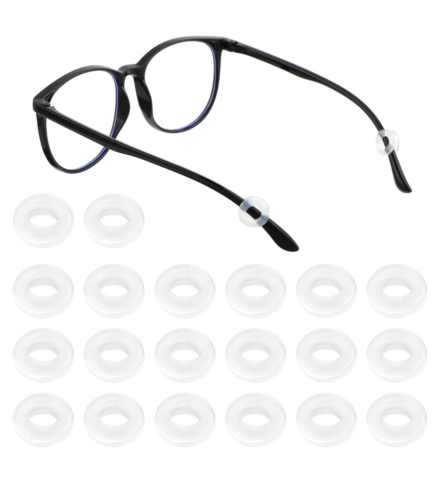 10 Pairs Anti-Slip Silicone Ear Hooks for Glasses | Transparent Round Ear Pads for Sports & Reading Glasses - Buy Online on GoSupps.com
