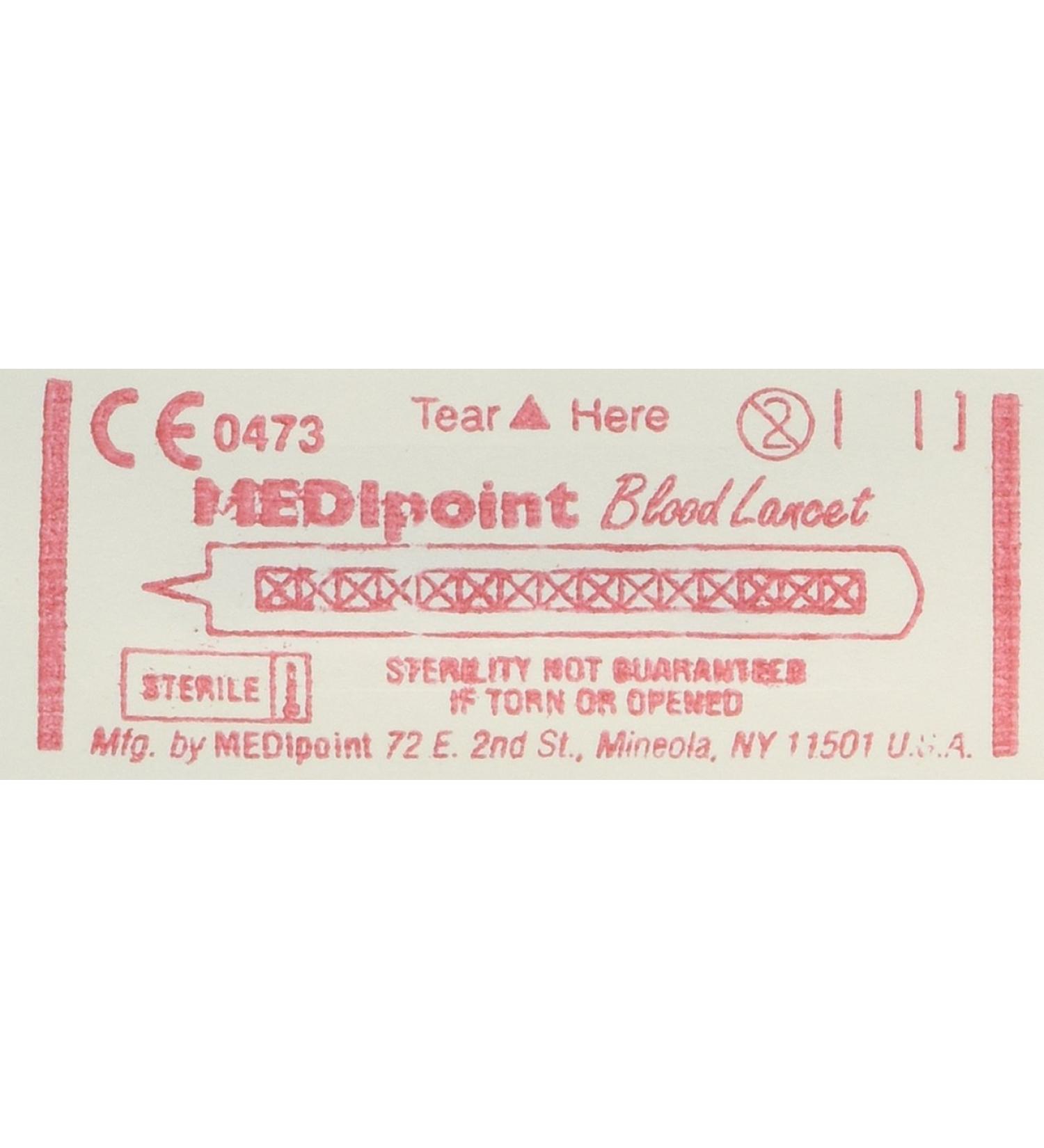 MEDIpoint Stainless Steel Lancet 200 Count