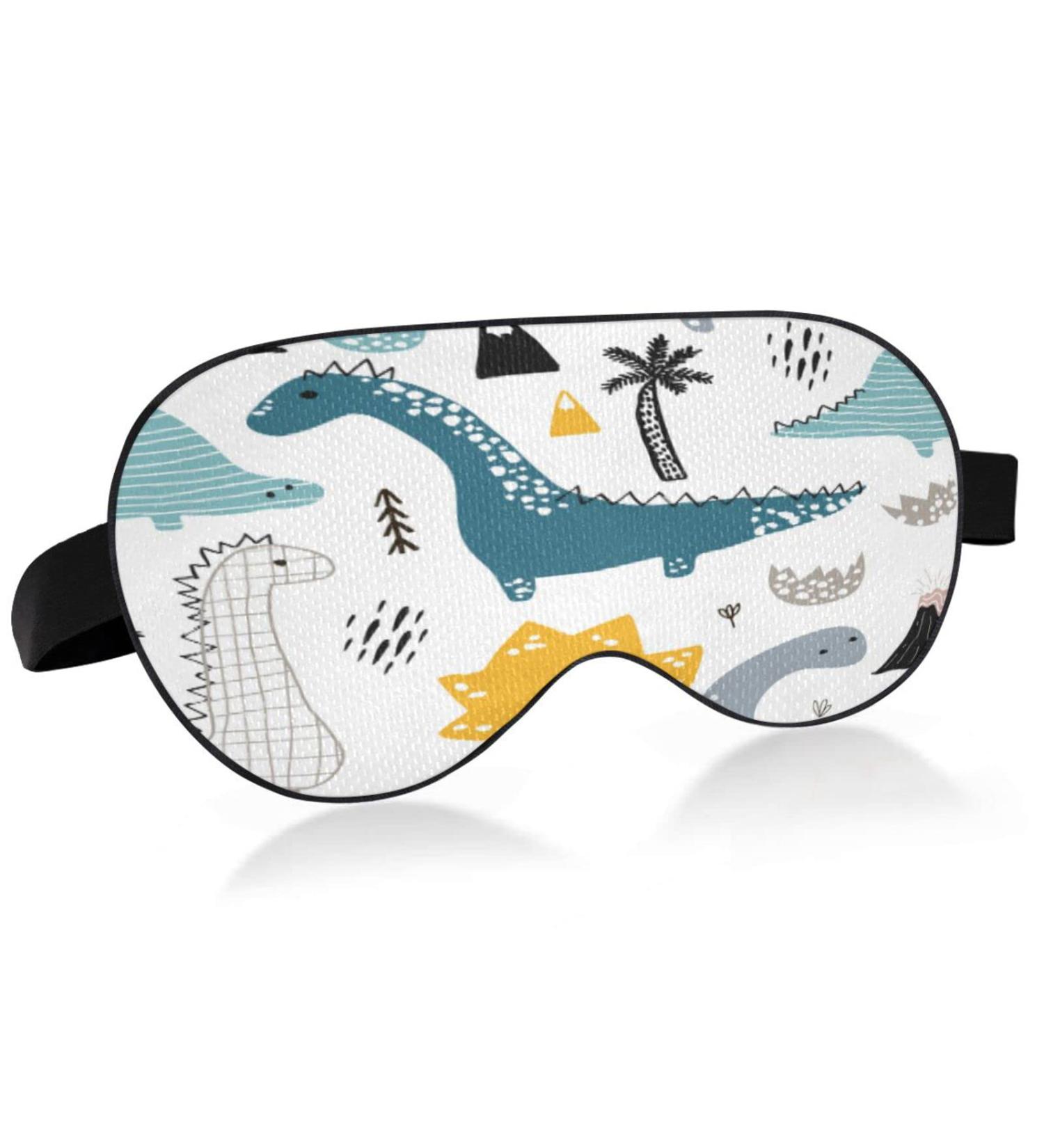 Xigua Funny Kid Dinosaur Sleeping Eye Mask | Adjustable Strap, Breathable Blackout Comfort | for Men & Women - Buy Online on GoSupps.com