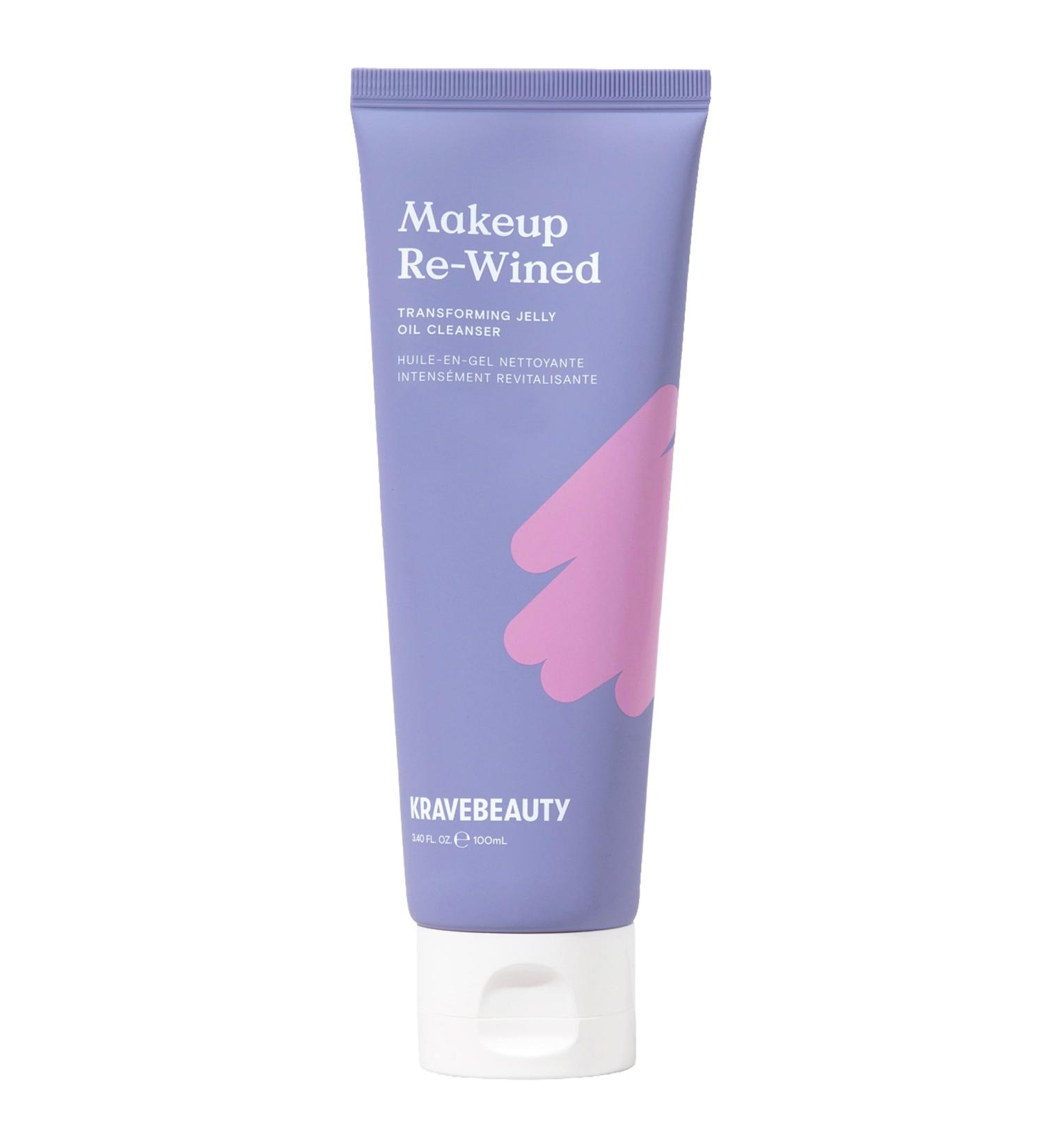 KraveBeauty Makeup Re-Wined Jelly Oil Cleanser K-Beauty Transforming Cleanser Removes Makeup & Impurities Gentle Daily Face Wash Vegan & Cruelty-Free 3.4 fl oz Pack of 1 3.4 Fl Oz (Pack of 1) - Buy Online on GoSupps.com