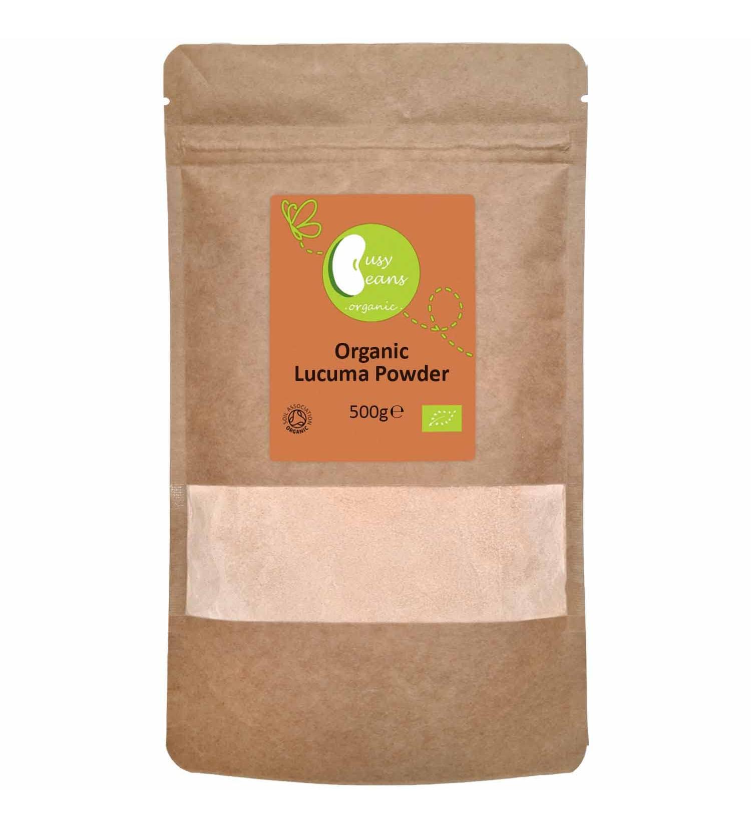Organic Lucuma Powder - Certified Organic - by Busy Beans Organic (500g) 500 g (Pack of 1) - Buy Online on GoSupps.com