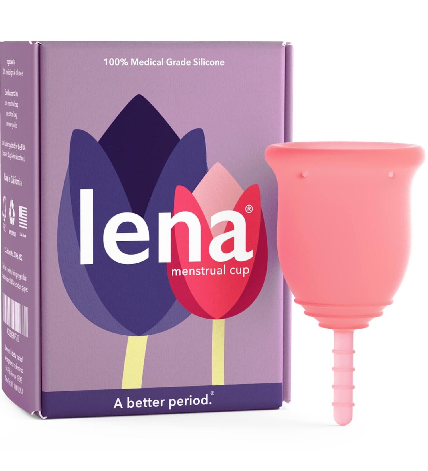 Lena Cup Reusable Menstrual Cup - Small Pink (Experienced Users) | Tampon & Pad Alternative - Buy Online on GoSupps.com
