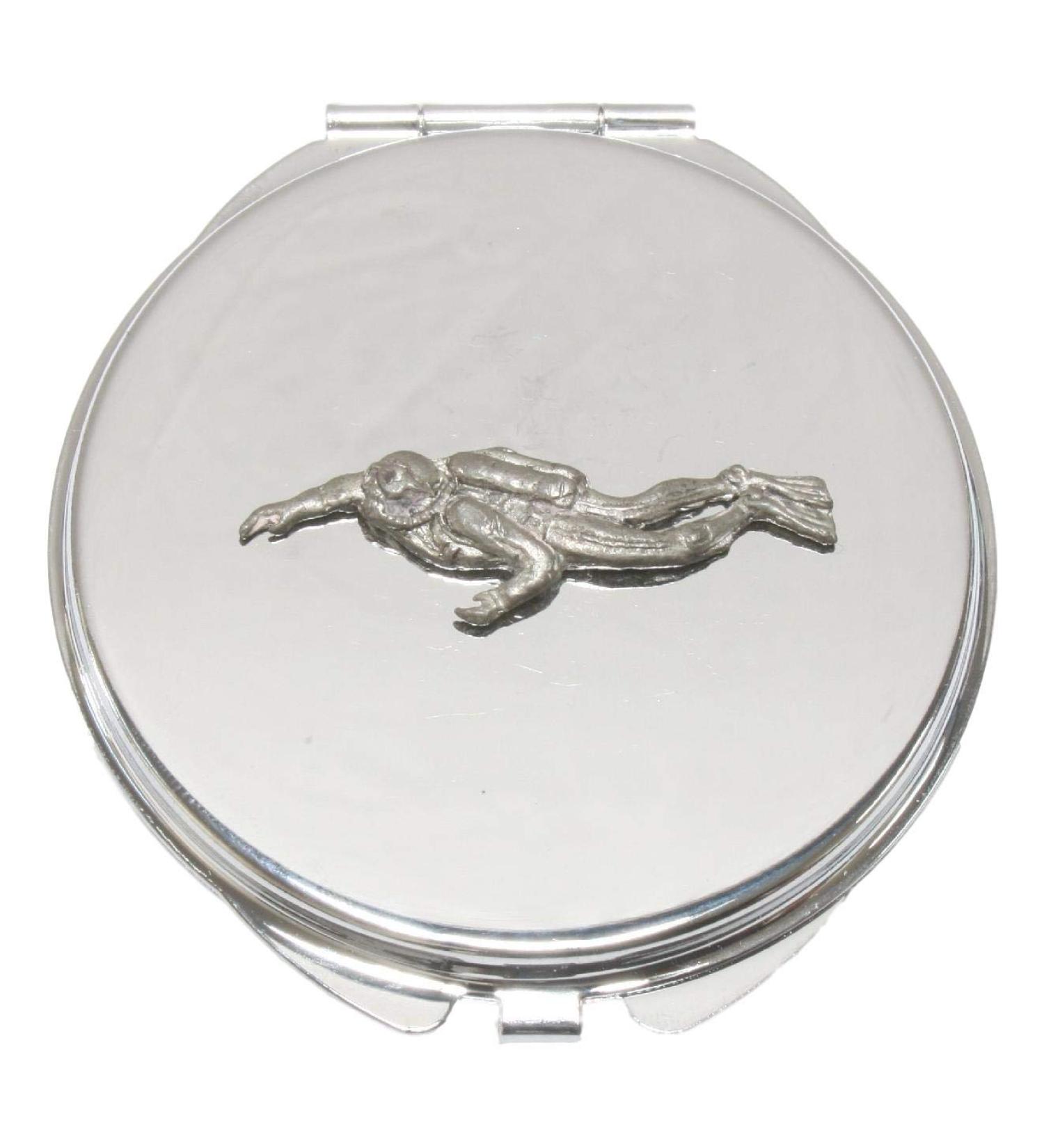Scuba Diver Compact Mirror Handbag Gift With Free Engraving 105 - Buy Online on GoSupps.com