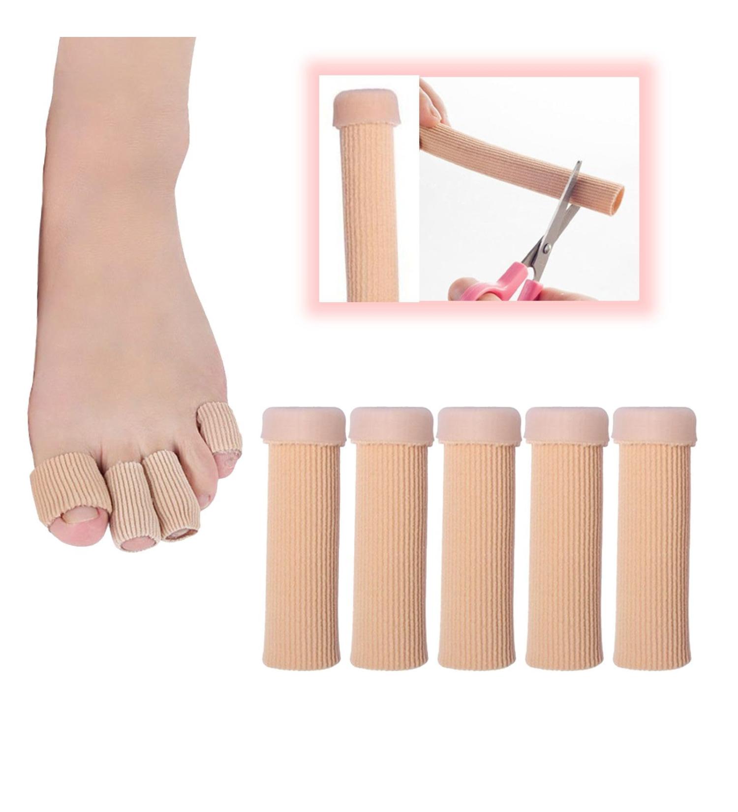Toe Sleeves & Protectors for Women | Silicone Toe Bandages for Corns Blisters & Calluses | 5-0.78IN - Buy Online on GoSupps.com